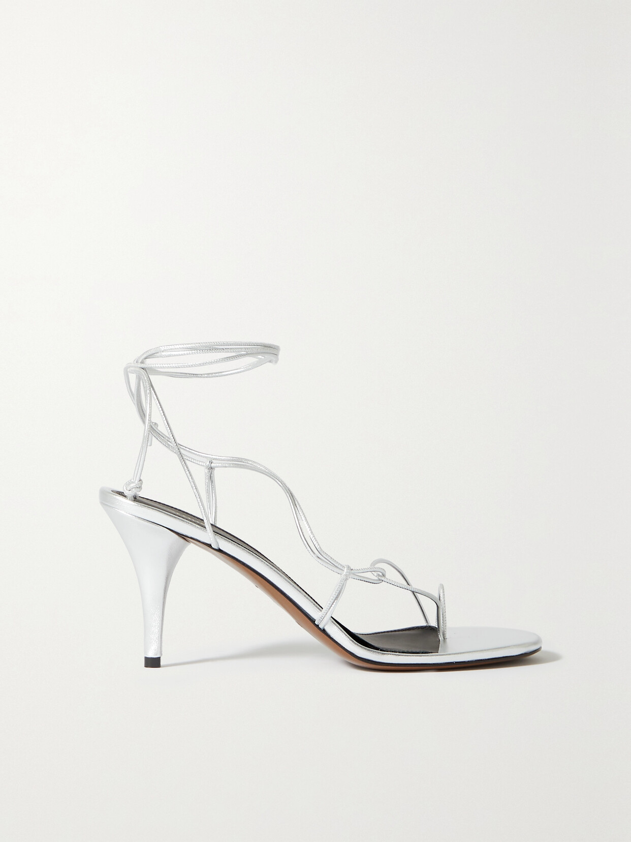 NEOUS - Giena Leather Sandals - Silver