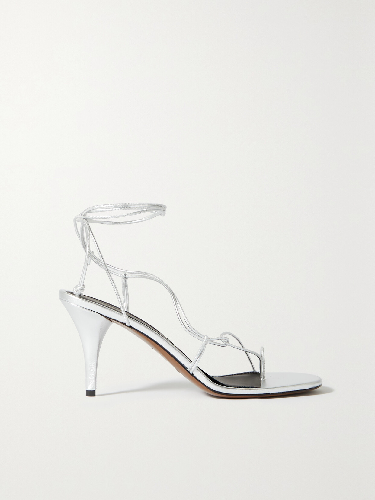 NEOUS - Giena Leather Sandals - Silver