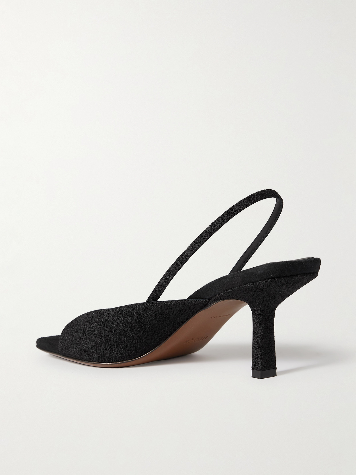 Neous Kamui Suede Slingback Sandals In Black
