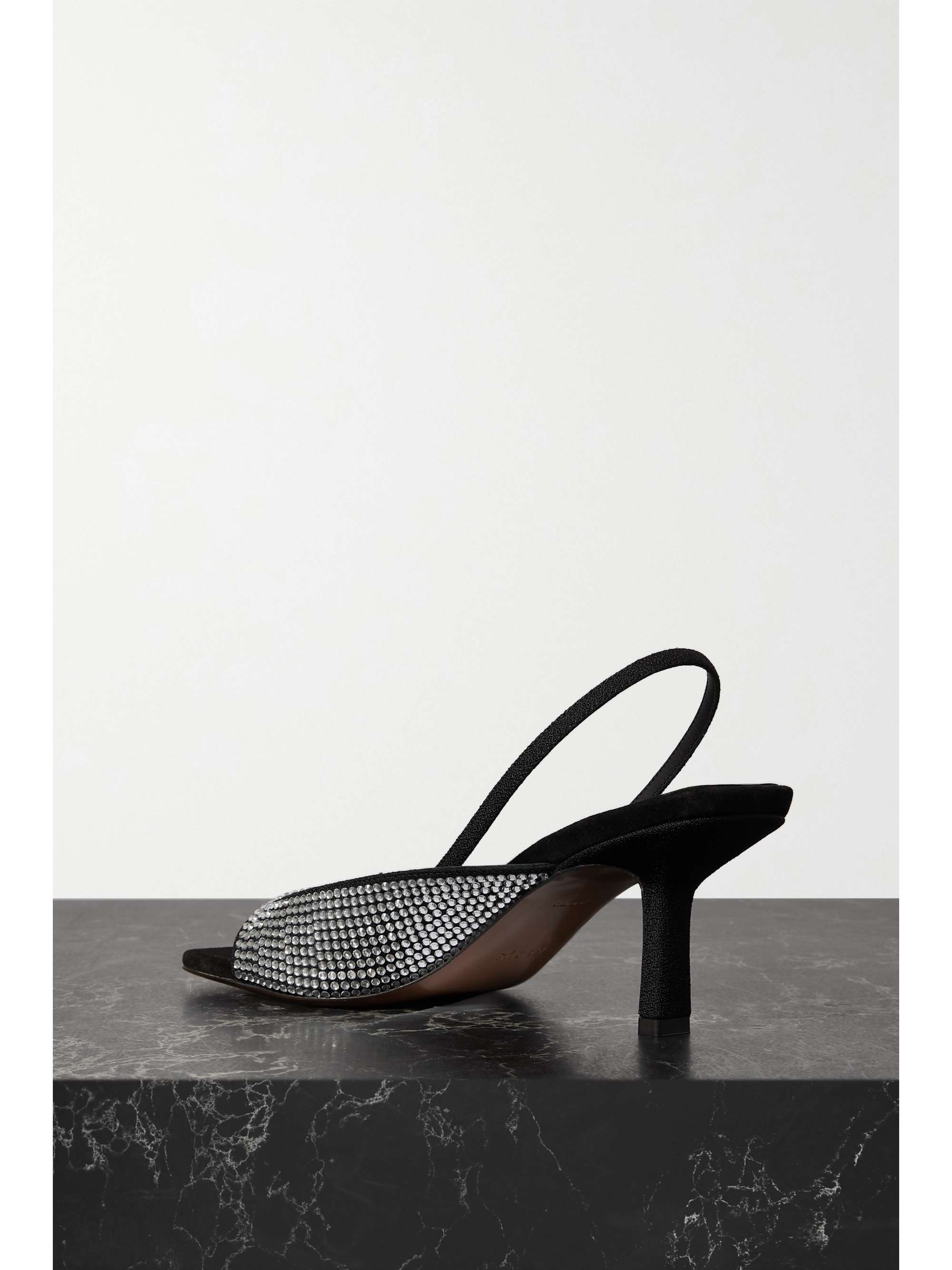 NEOUS Kamui crystal-embellished leather slingback sandals
