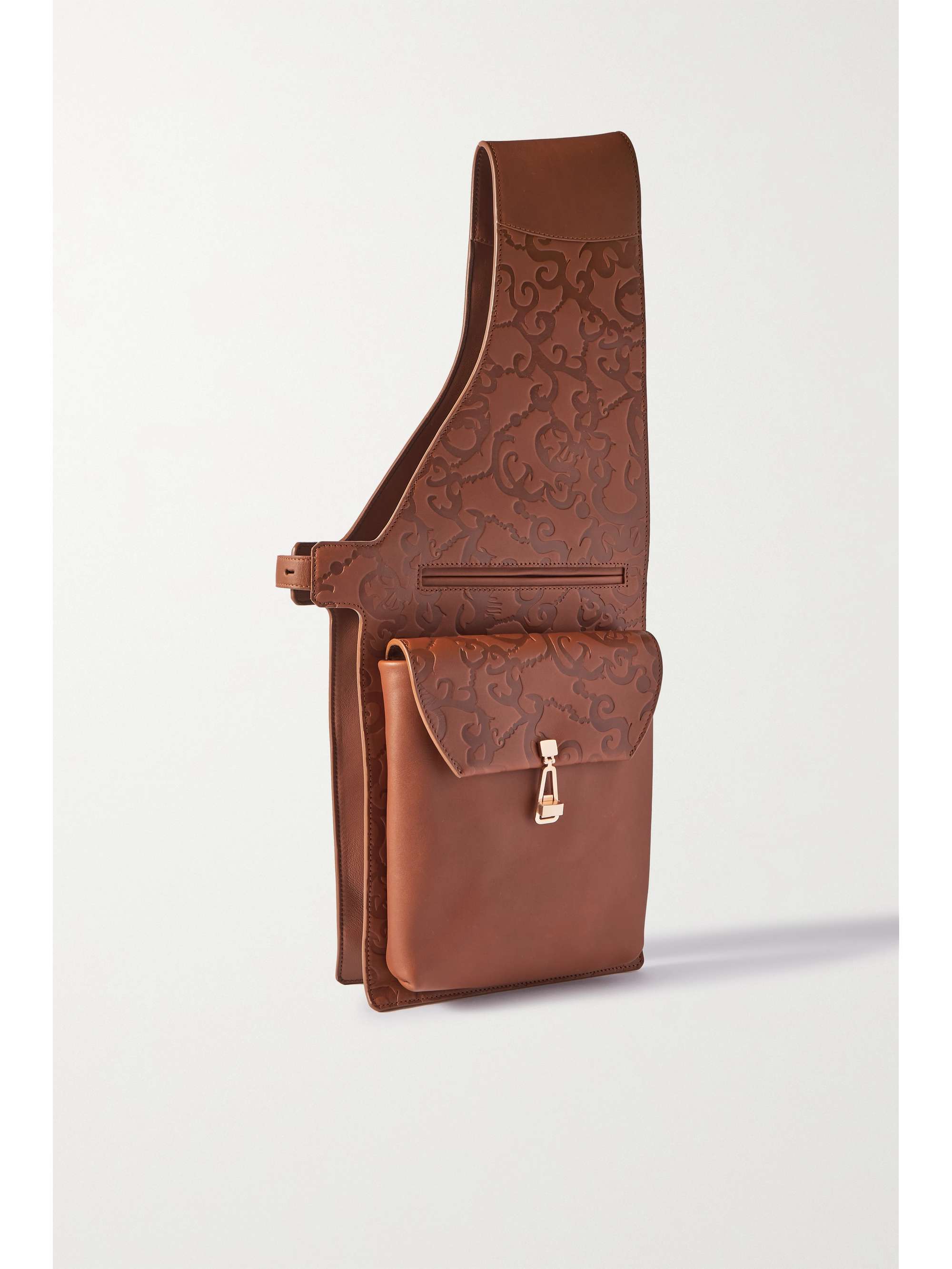 GABRIELA HEARST Saddle embossed leather shoulder bag
