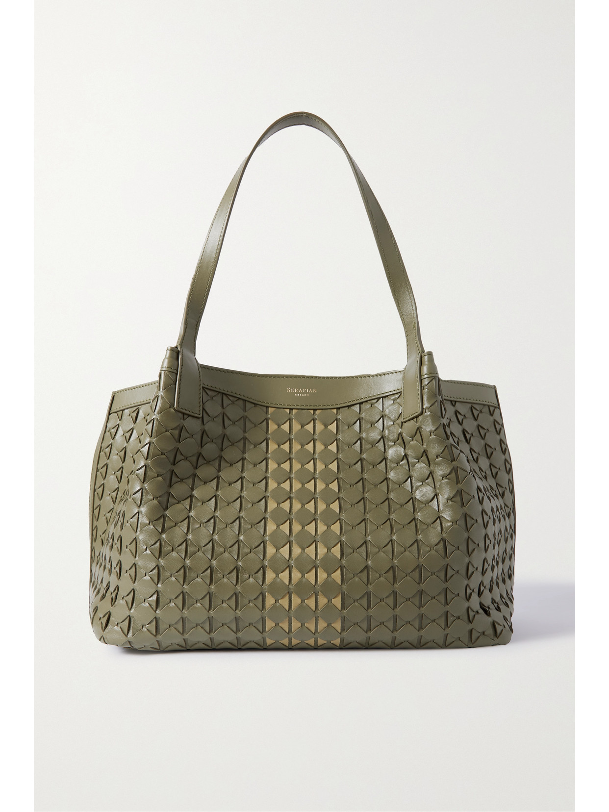 Serapian - Secret Small Leather Tote - Green