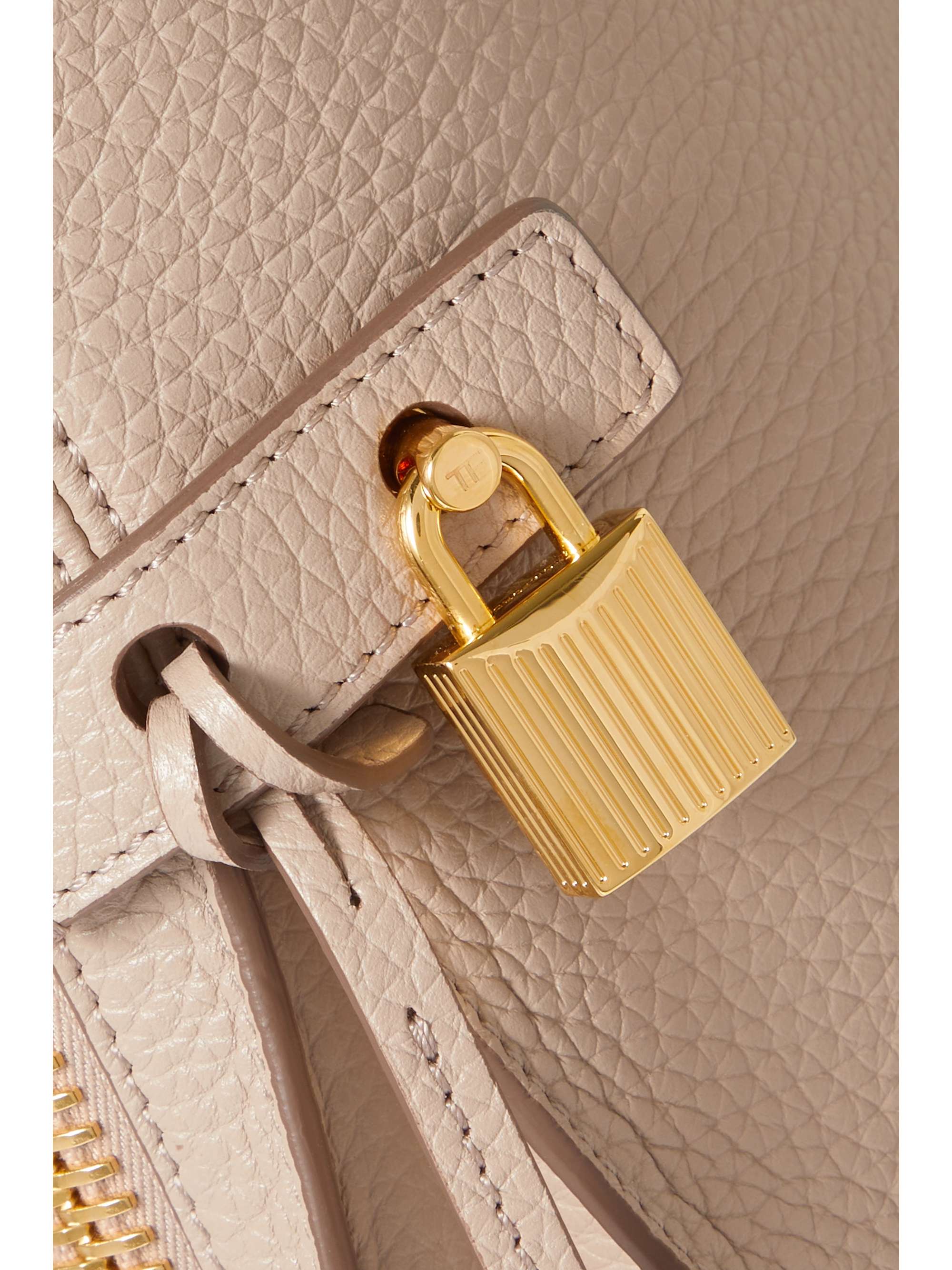 Alix small textured-leather shoulder bag