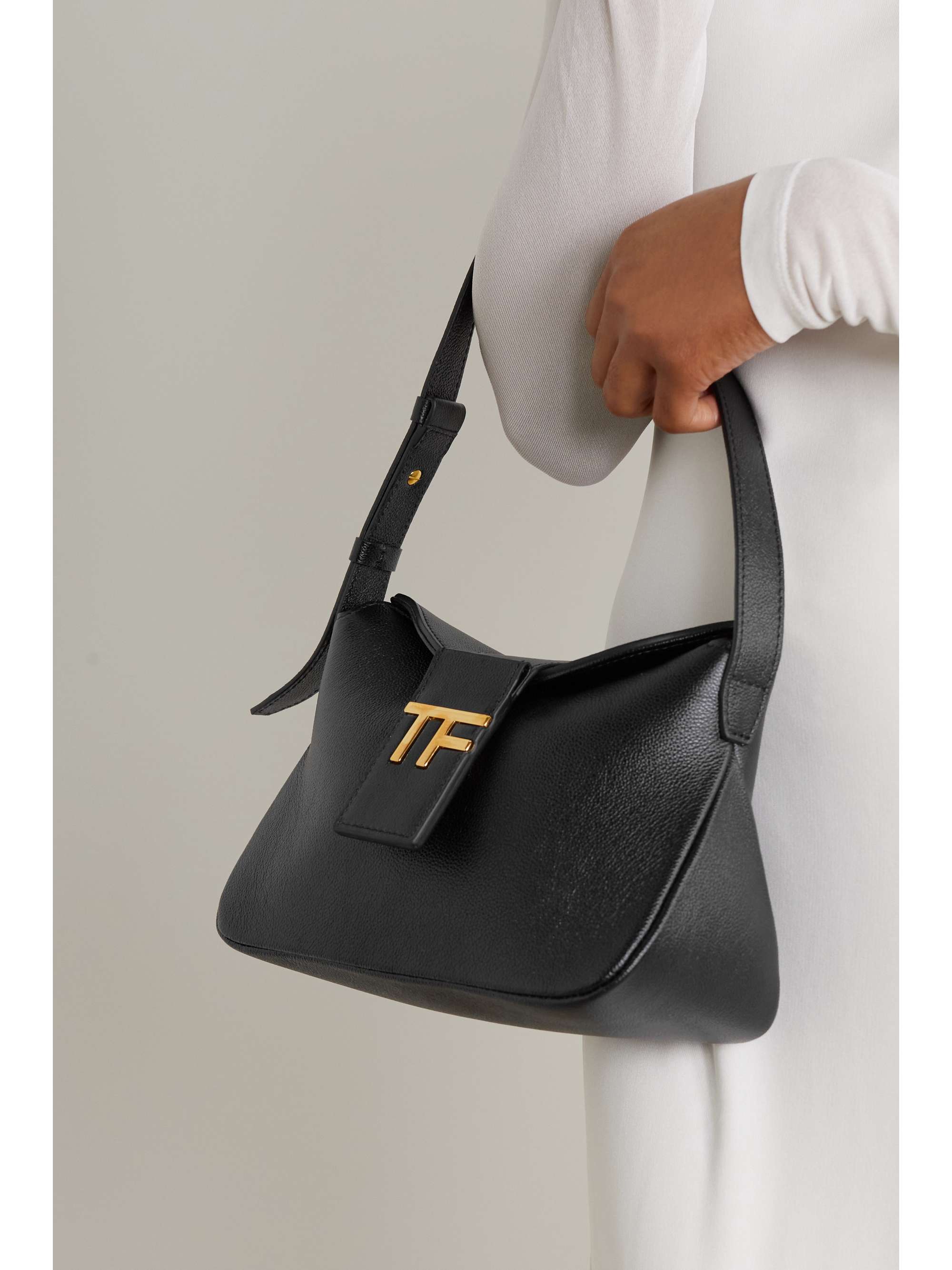 TOM FORD Mini texturedleather shoulder bag NETAPORTER