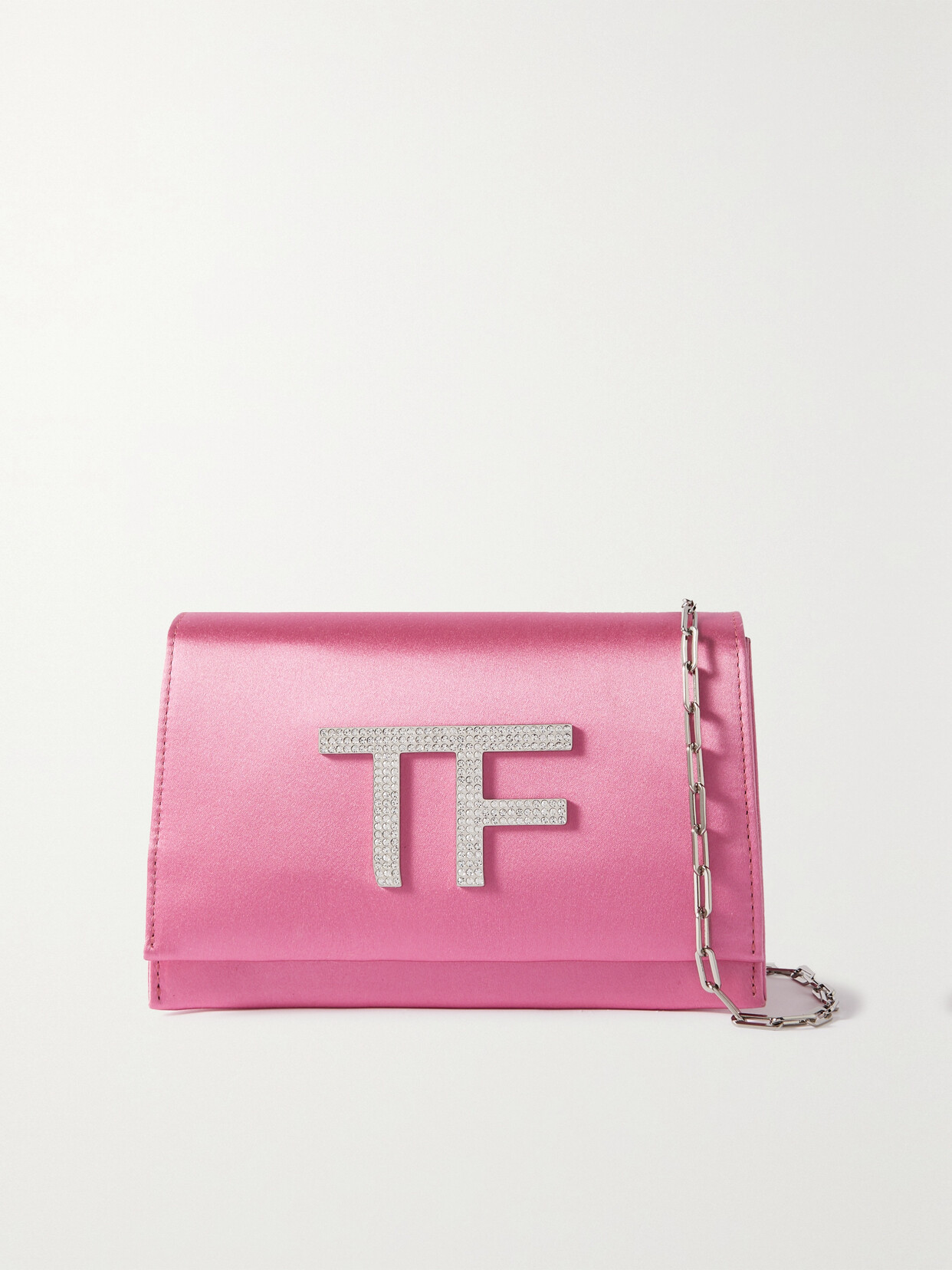 TOM FORD - Disco Mini Crystal-embellished Satin Shoulder Bag - Pink