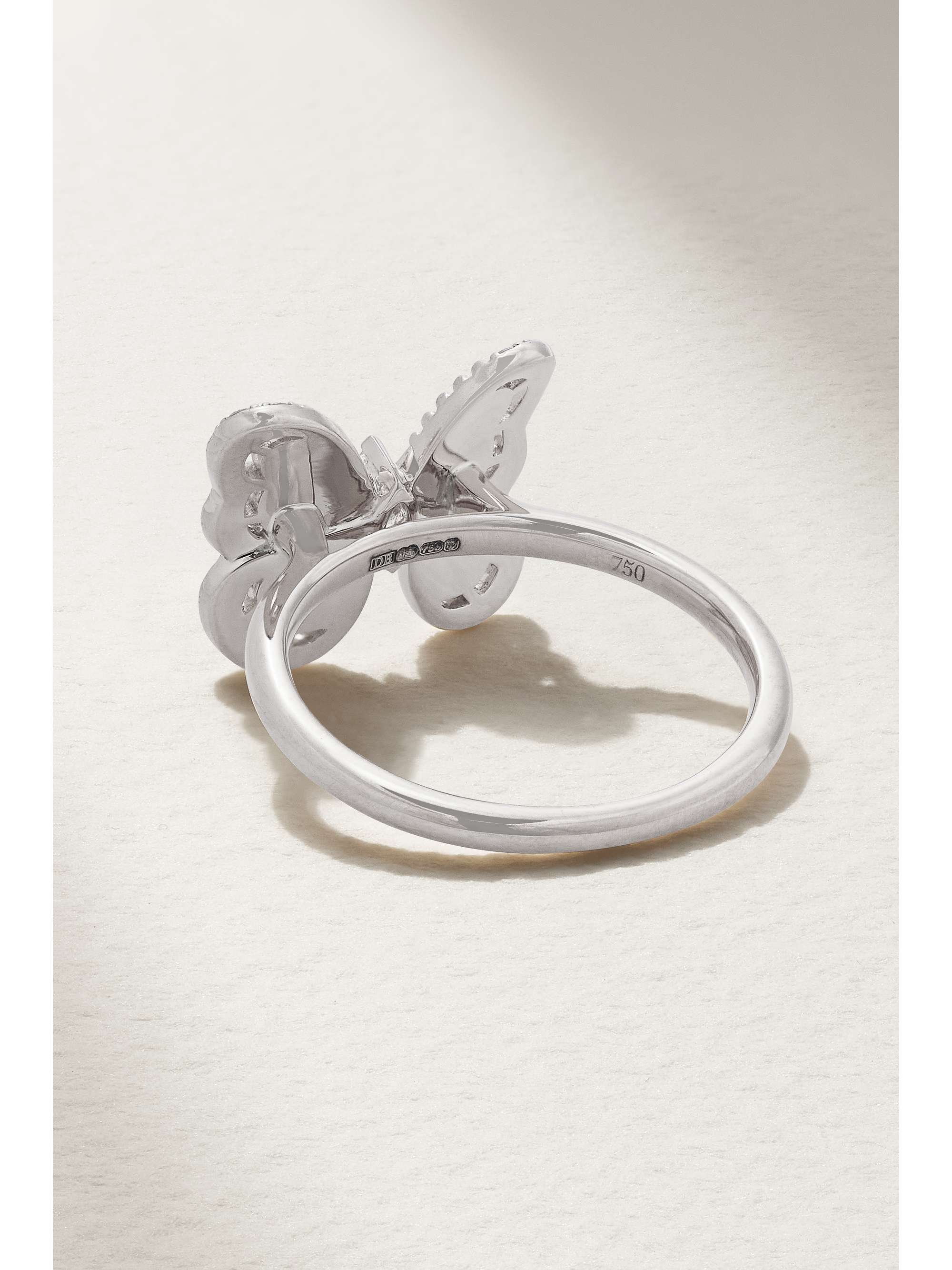 DE BEERS Portraits of Nature Butterfly 18-karat rose gold diamond ring