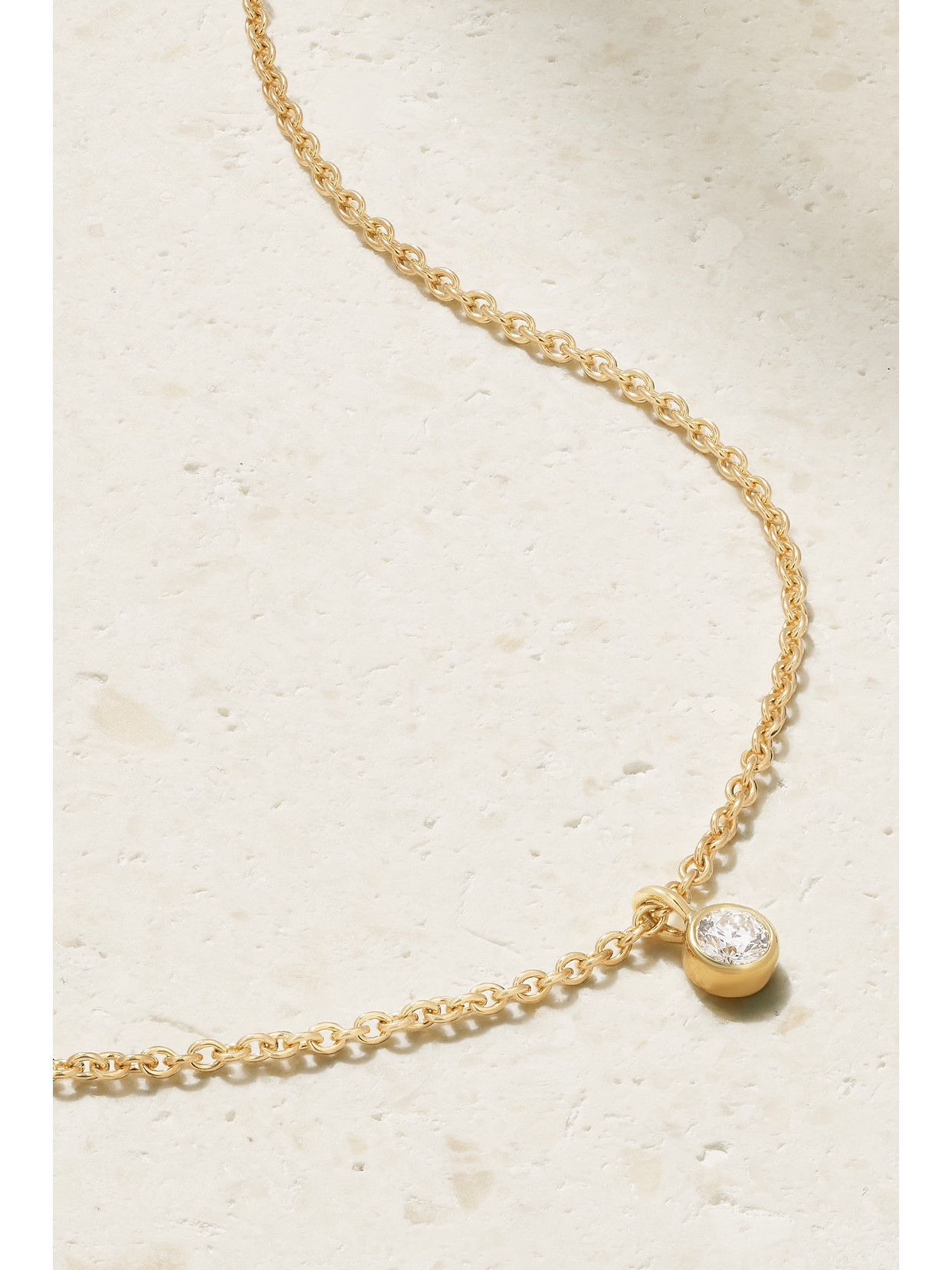 De Beers My First Clea 18-karat Gold Diamond Necklace In Gold