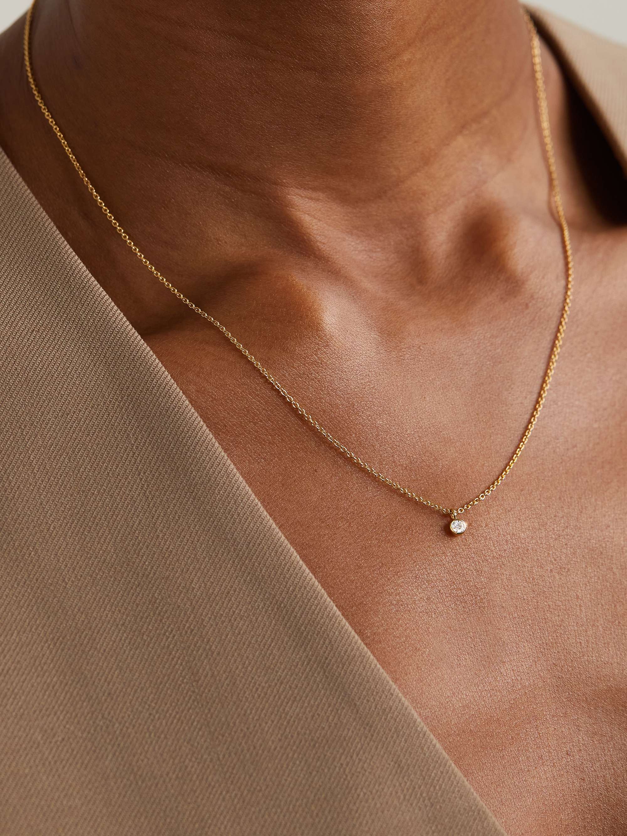DE BEERS My First De Beers Clea 18-karat gold diamond necklace