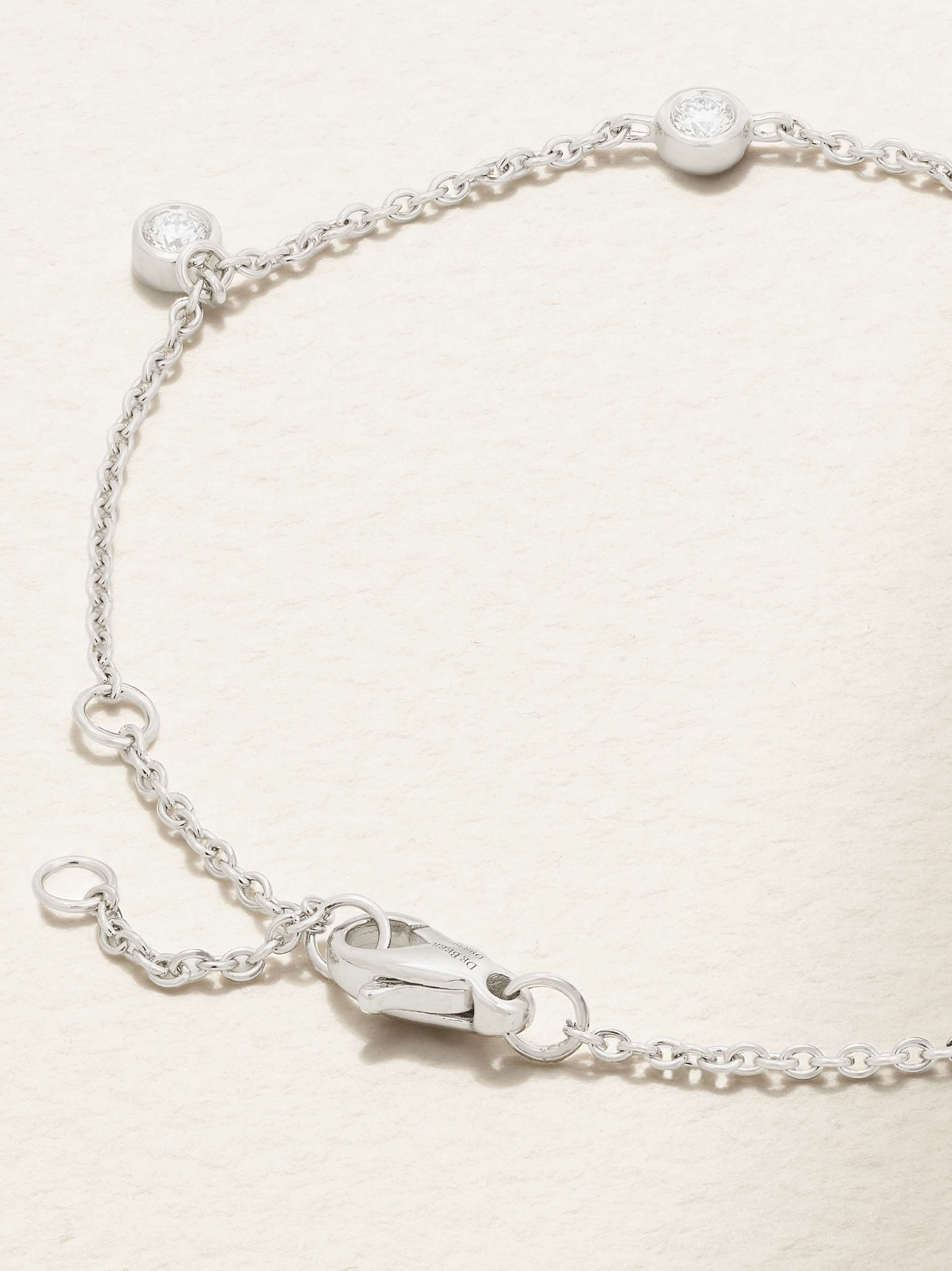DE BEERS My First De Beers Clea 18-karat white gold diamond bracelet