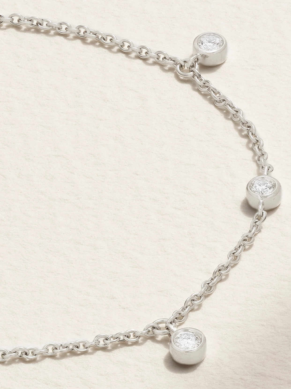 De Beers My First Clea 18-karat White Gold Diamond Bracelet In Gold