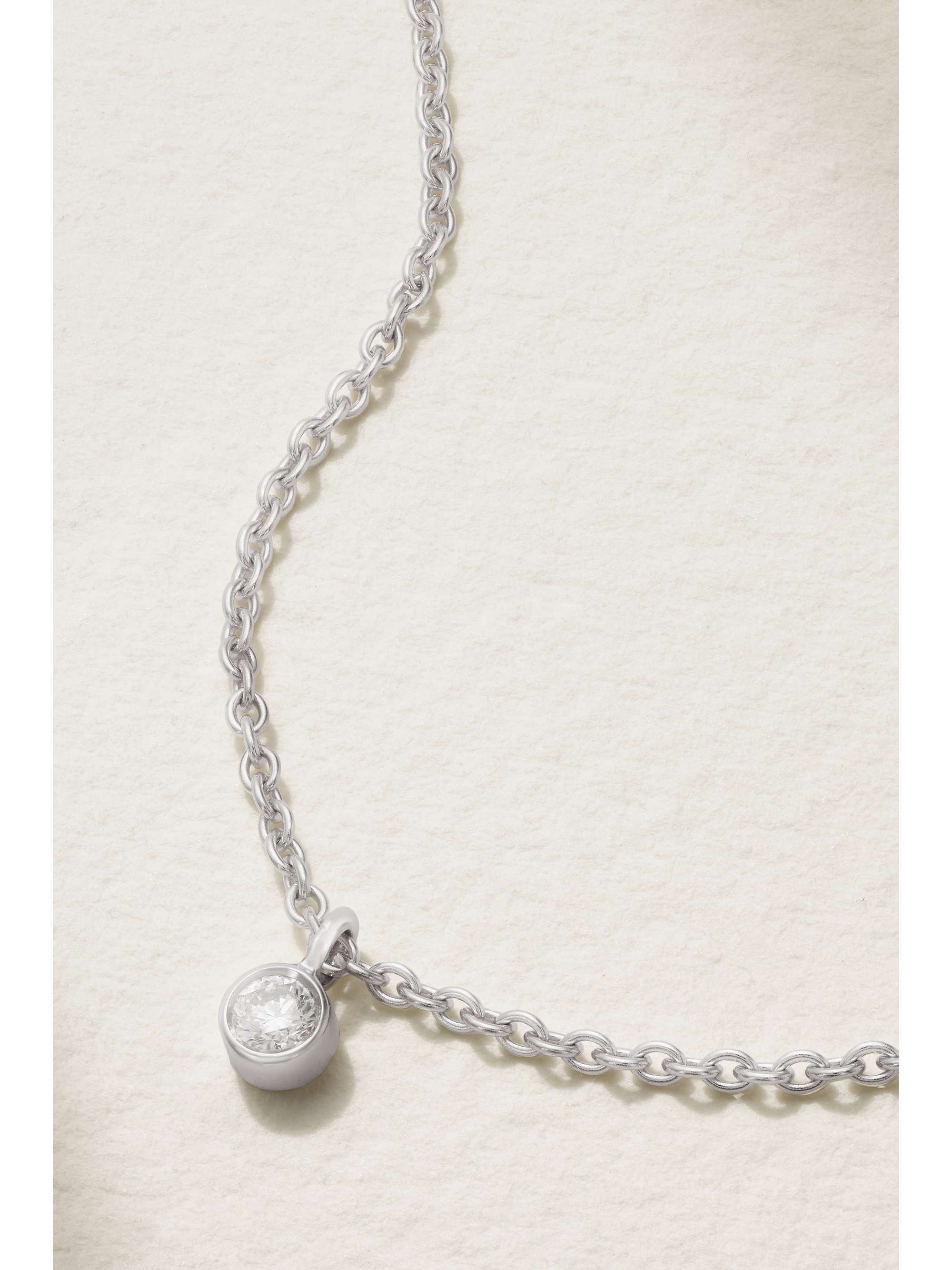 DE BEERS My First De Beers Clea 18-karat white gold diamond necklace