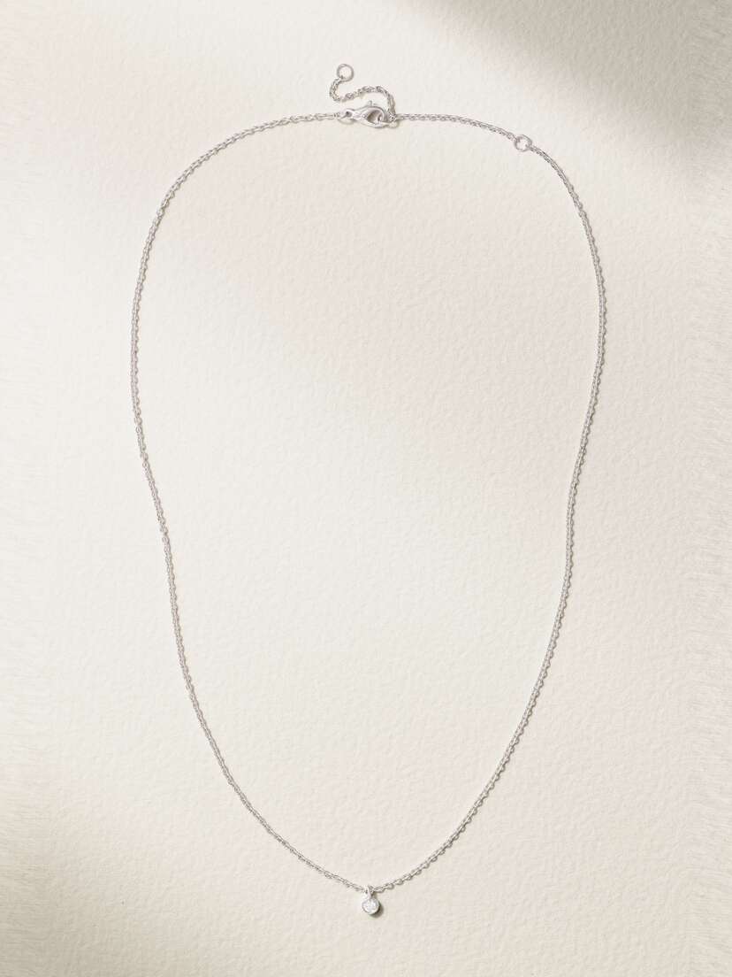 De Beers My First  Clea 18-karat White Gold Diamond Necklace