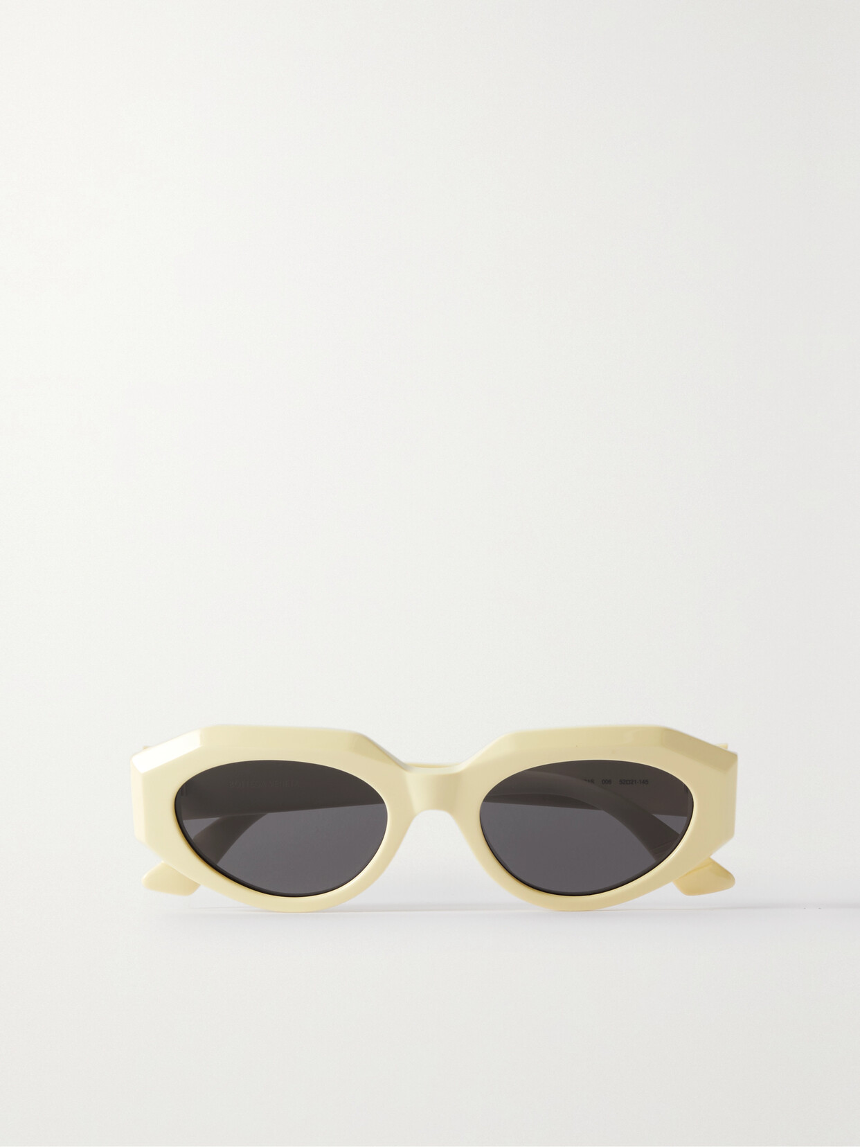 Bottega Veneta Eyewear - Round-frame Acetate Sunglasses - Cream