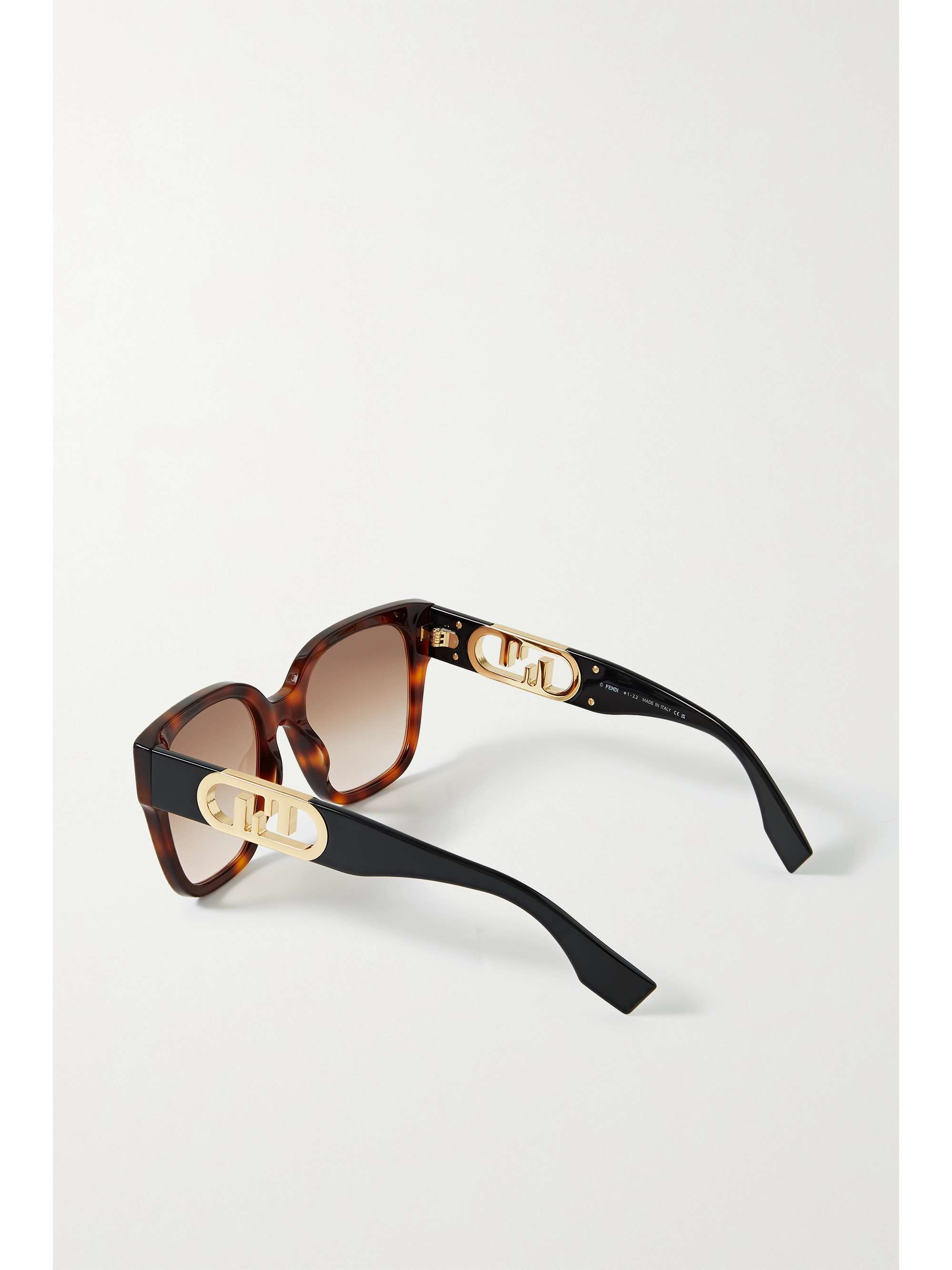 O'Lock oversized square-frame acetate and gold-tone sunglasses