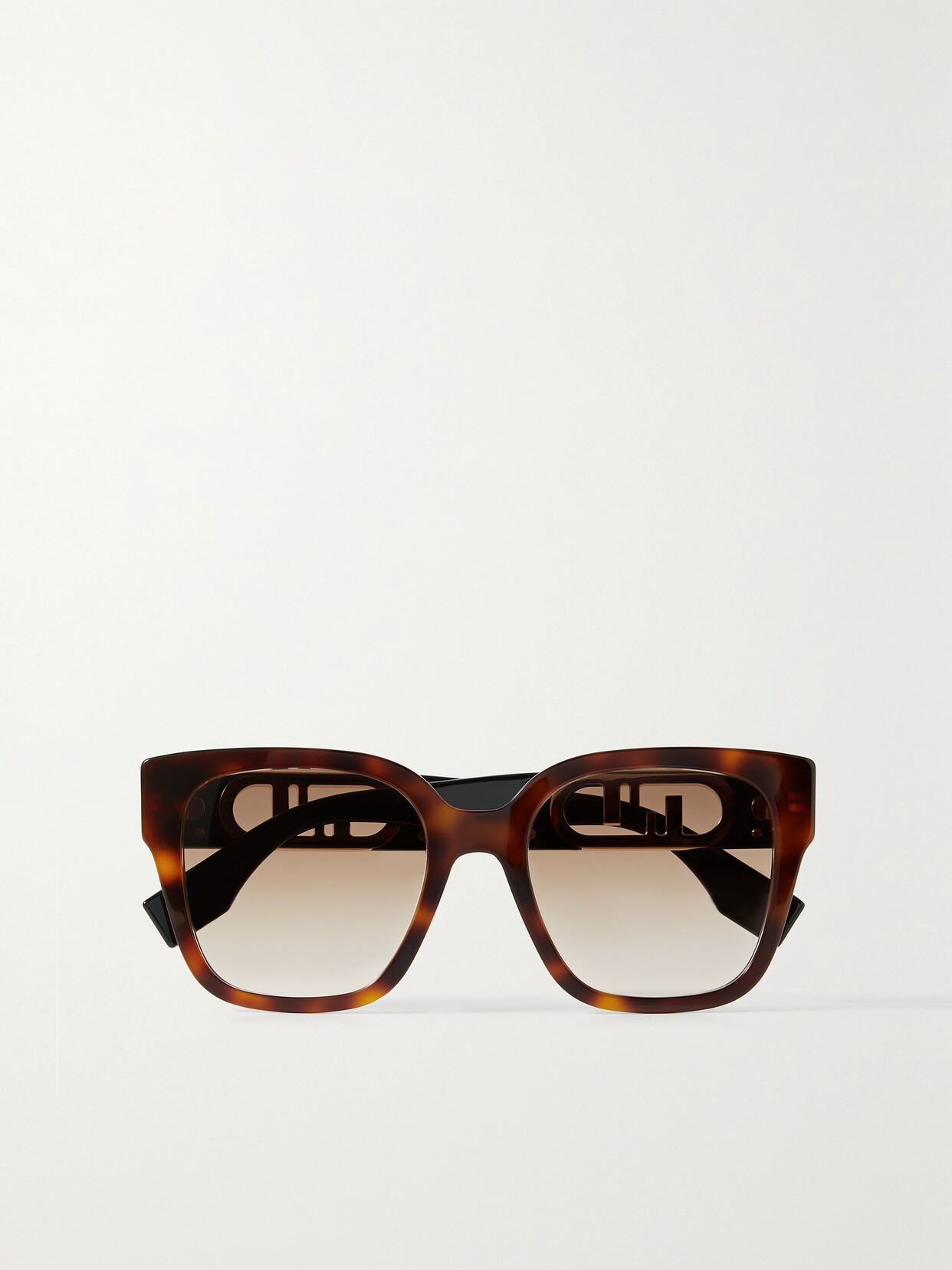 Fendi - O'lock Oversized Square-frame Tortoiseshell Acetate Sunglasses - Brown