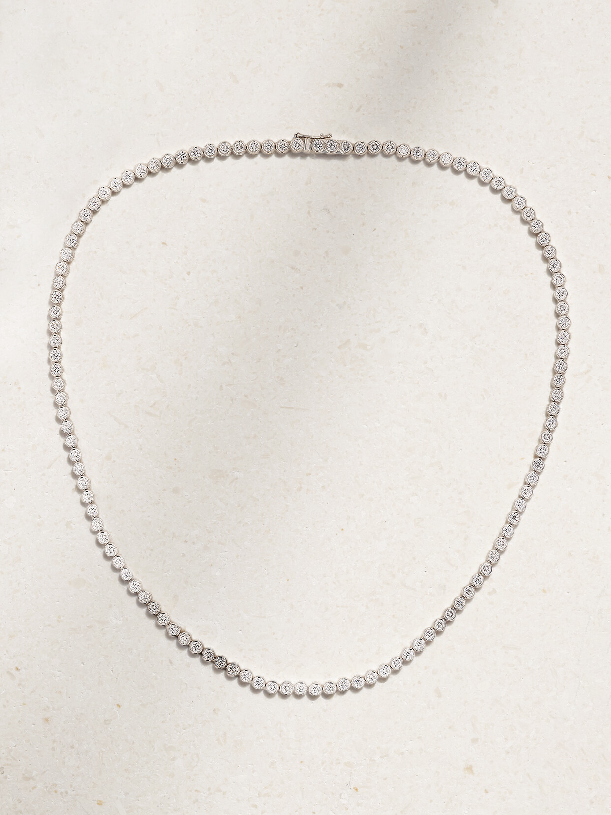 De Beers Jewellers - 18-karat White Gold Diamond Necklace - One size