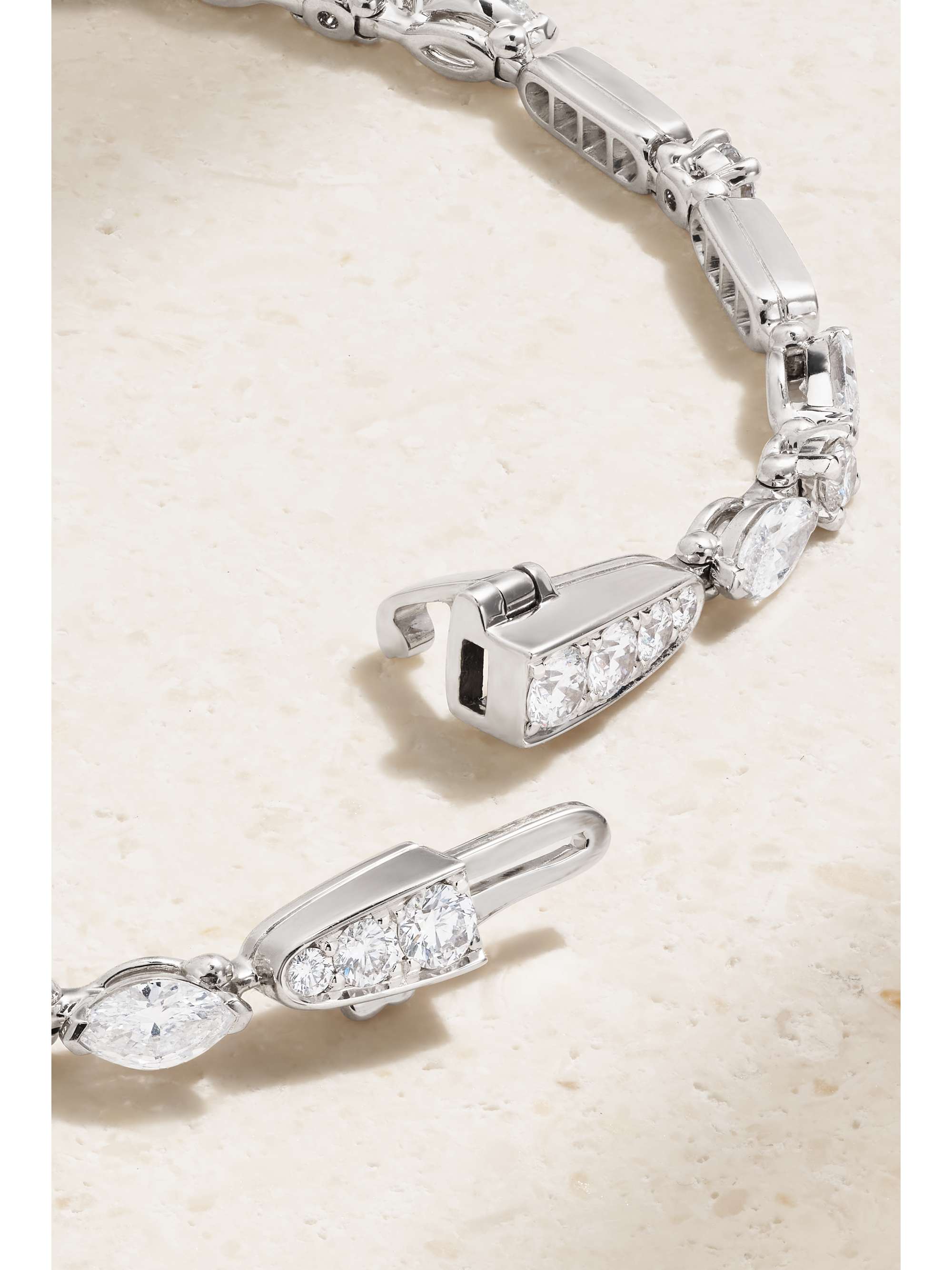 DE BEERS Snow Dance 18-karat white gold diamond bracelet