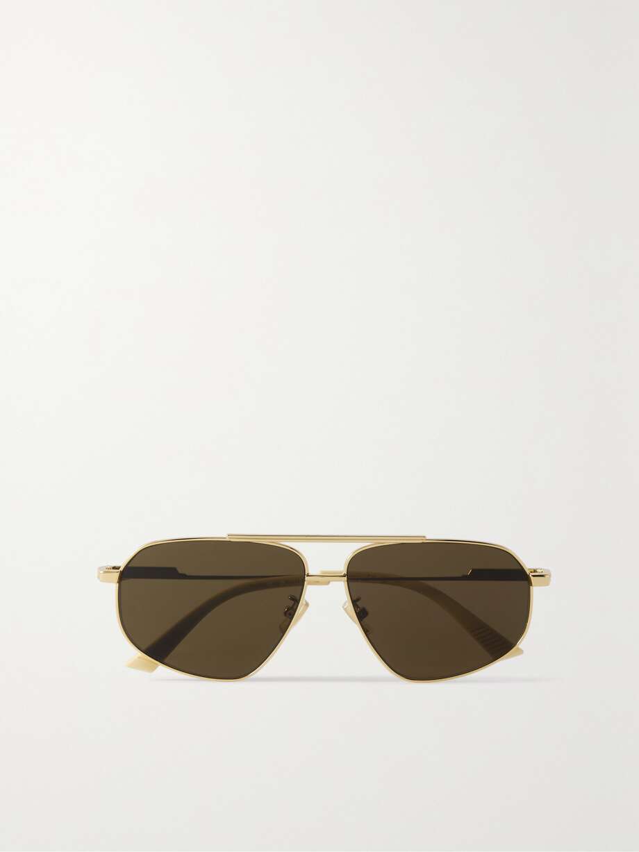 net-a-porter.com | Aviator-style gold-tone sunglasses