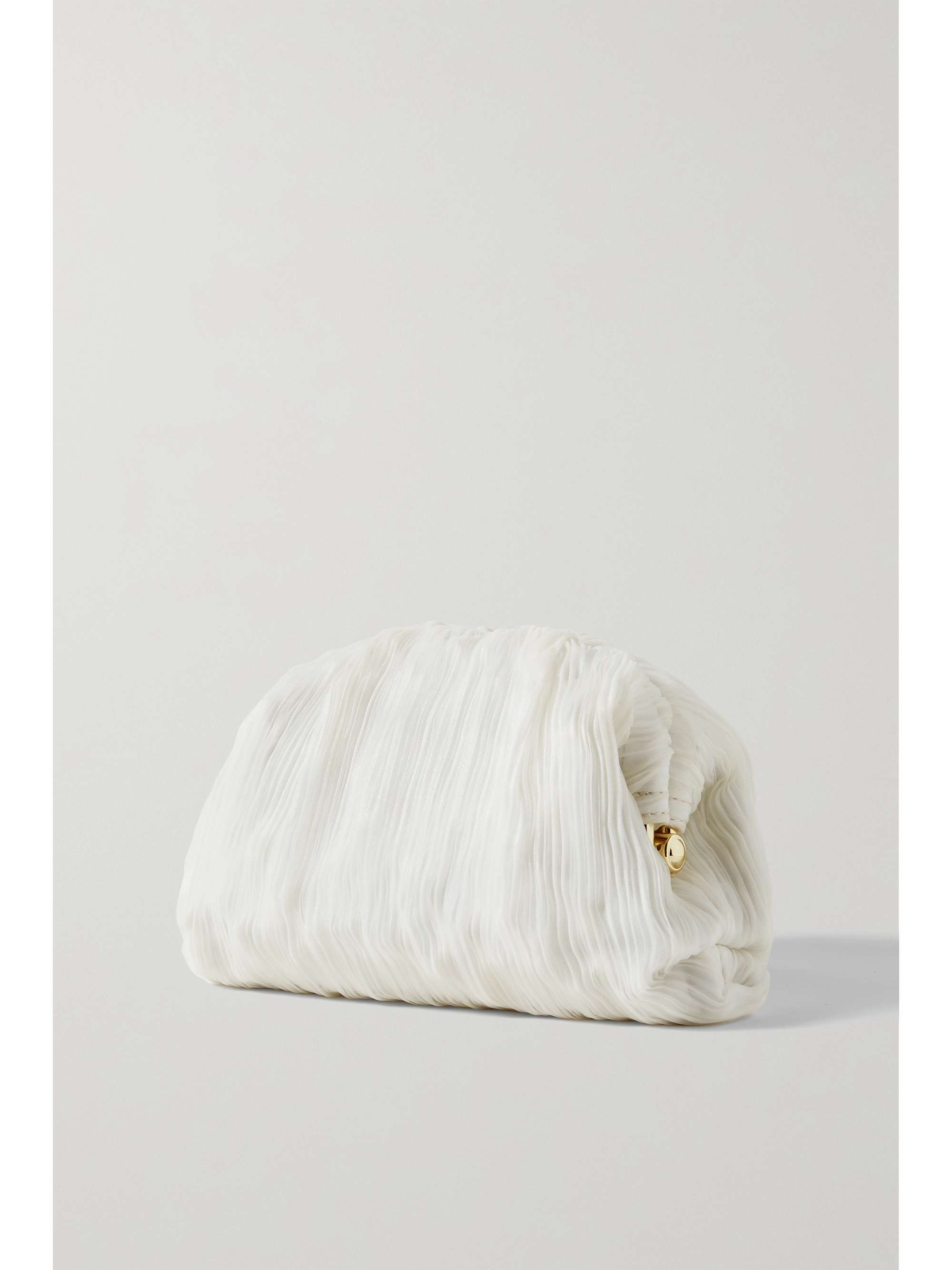 LOEFFLER RANDALL Baily plissé-shantung clutch