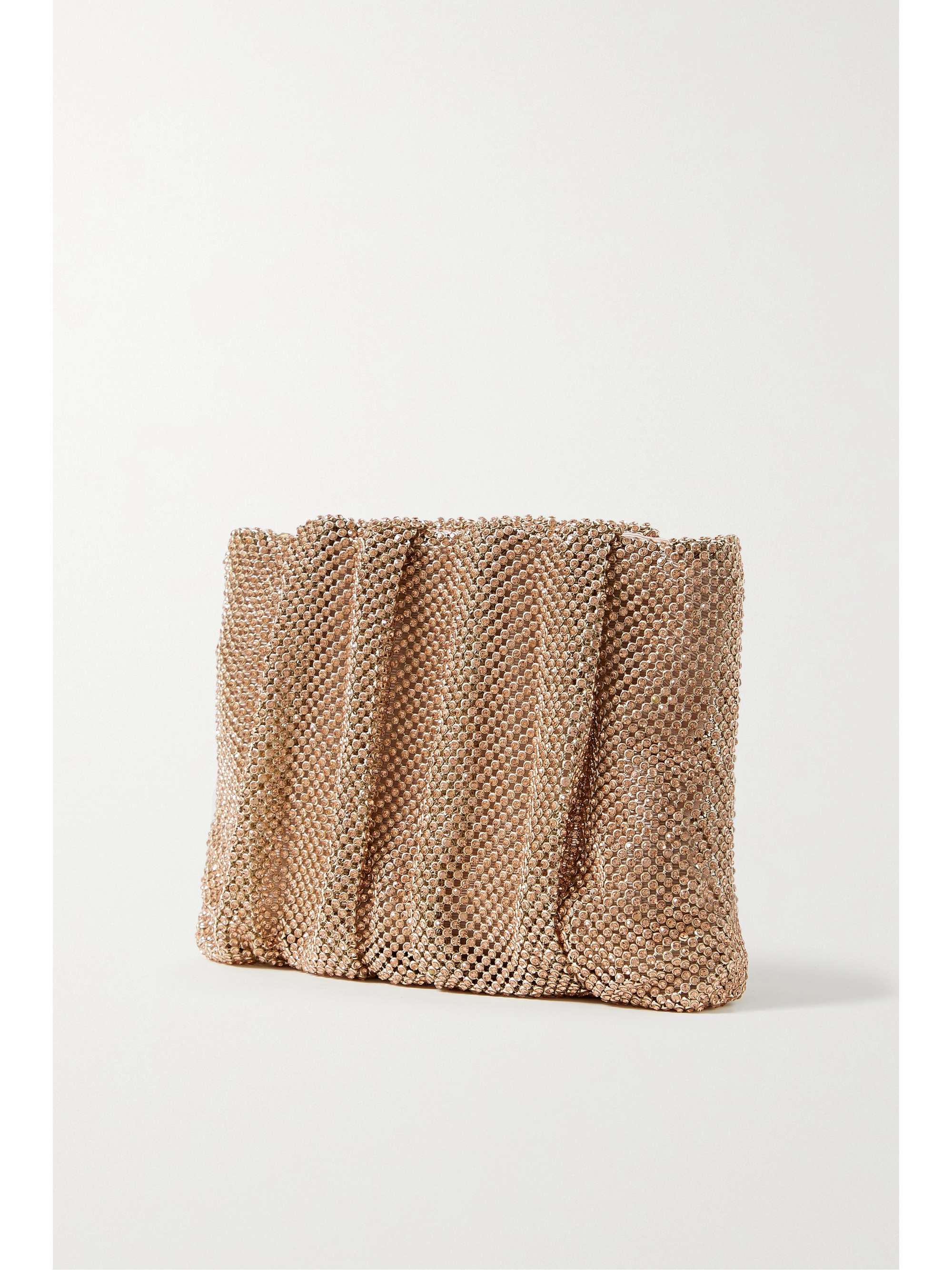 LOEFFLER RANDALL Ember gathered crystal-embellished faille shoulder bag