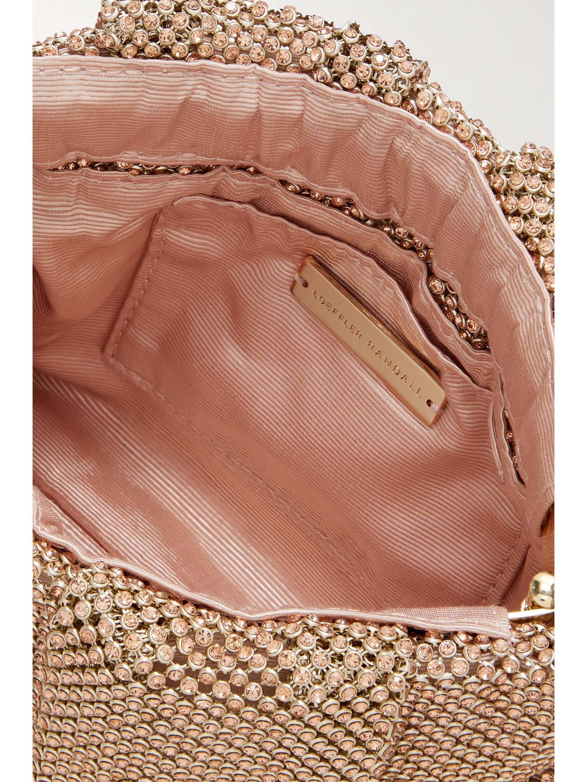 LOEFFLER RANDALL Ember gathered crystal-embellished faille shoulder bag