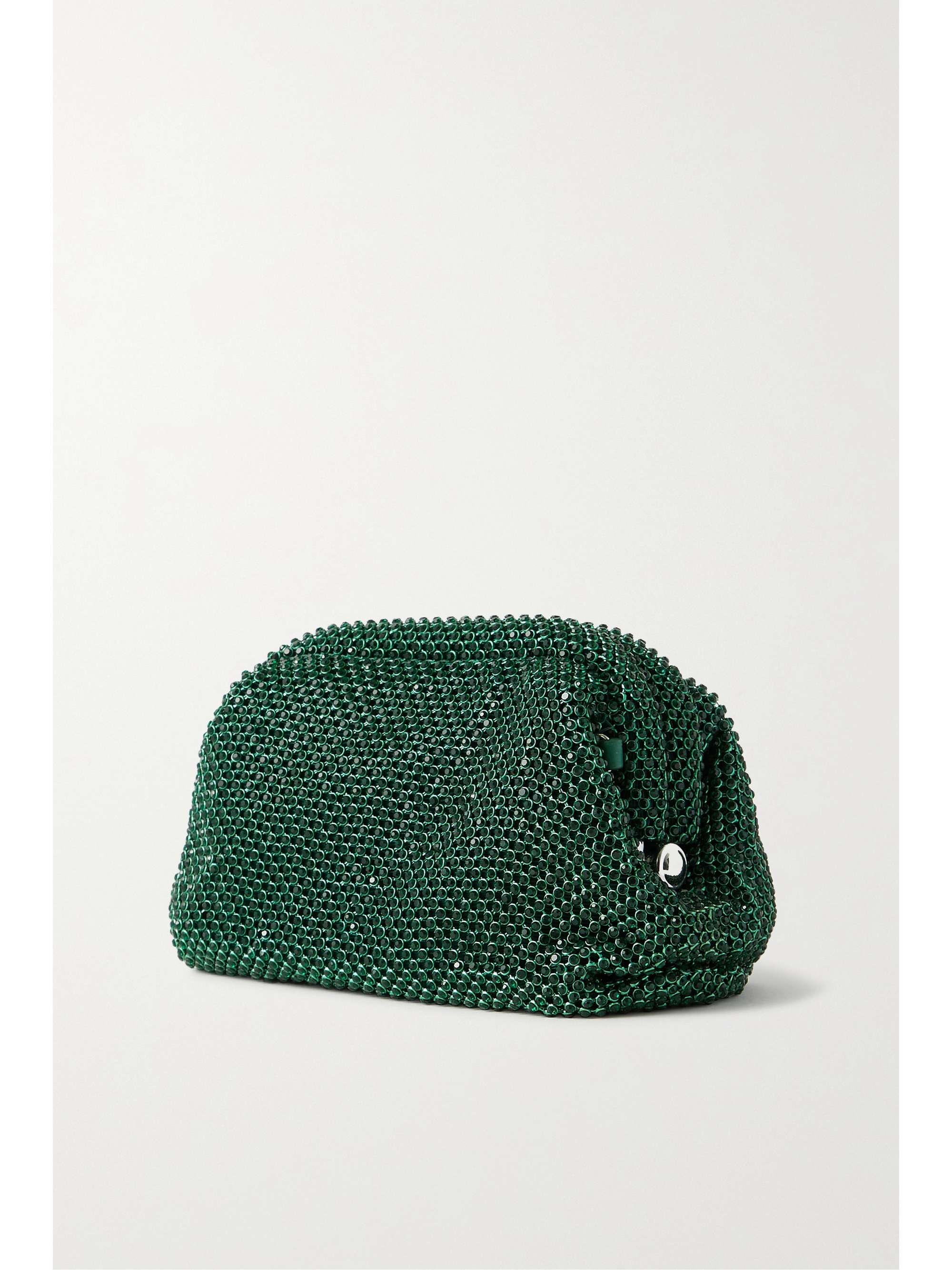 LOEFFLER RANDALL Doris crystal-embellished mesh clutch