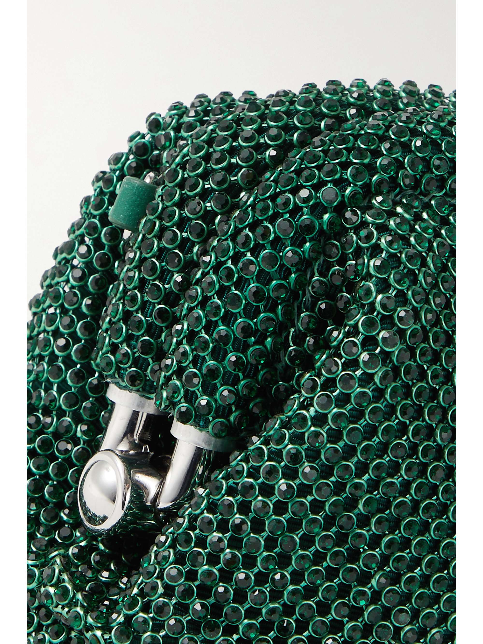 LOEFFLER RANDALL Doris crystal-embellished mesh clutch