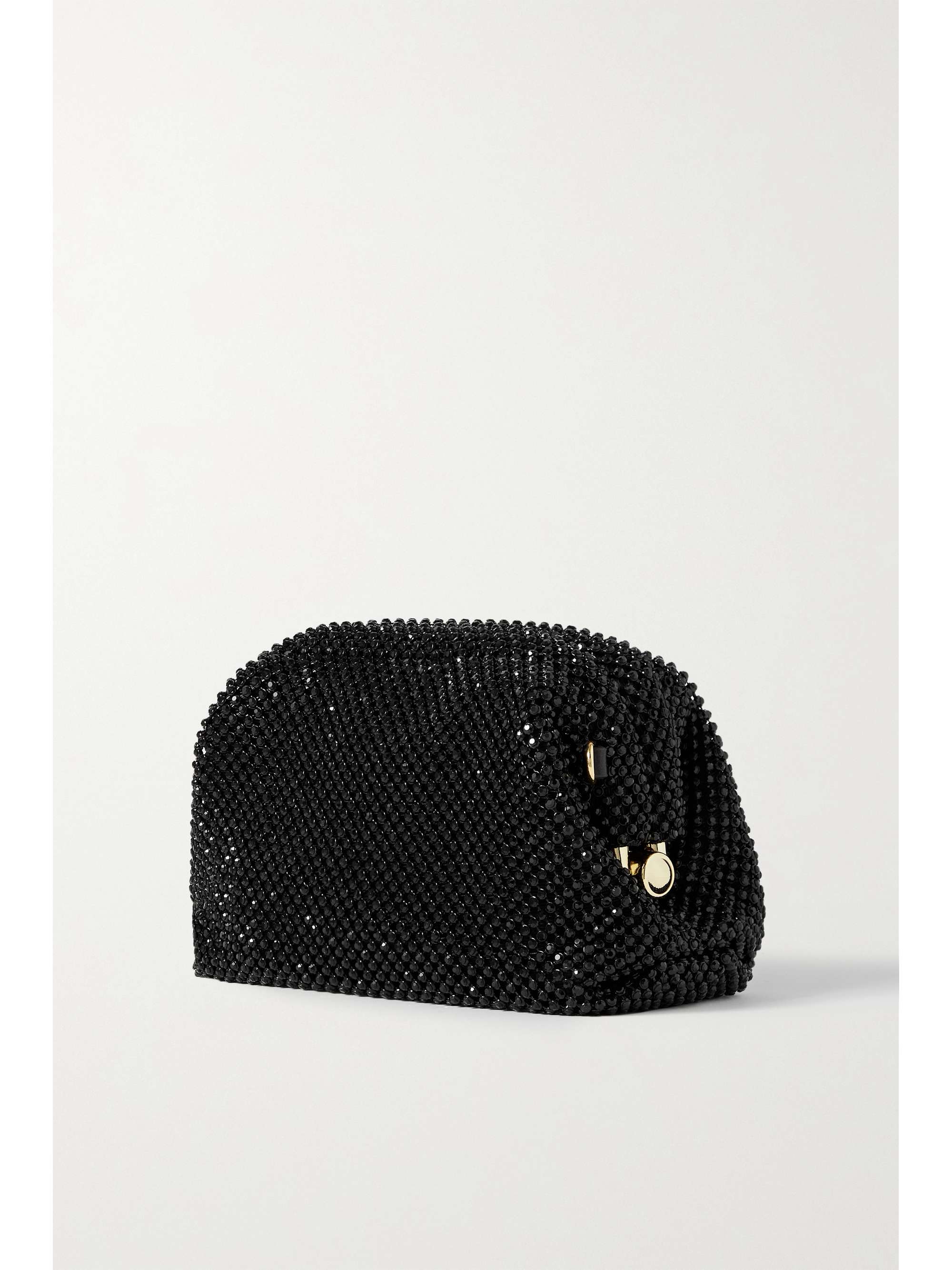 LOEFFLER RANDALL Doris crystal-embellished mesh clutch