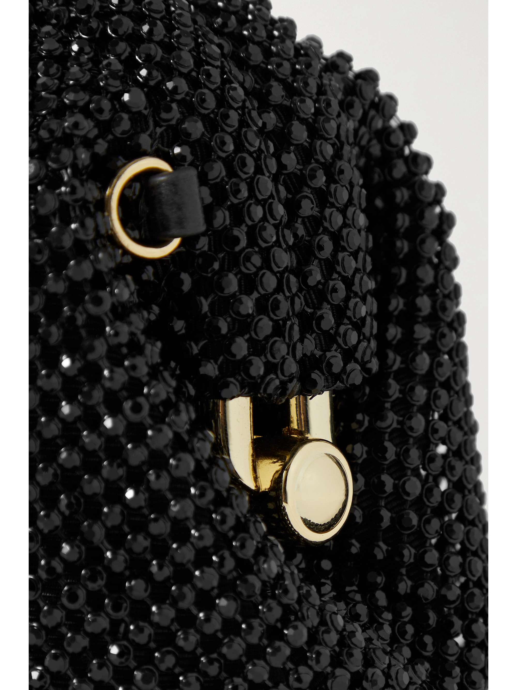 LOEFFLER RANDALL Doris crystal-embellished mesh clutch