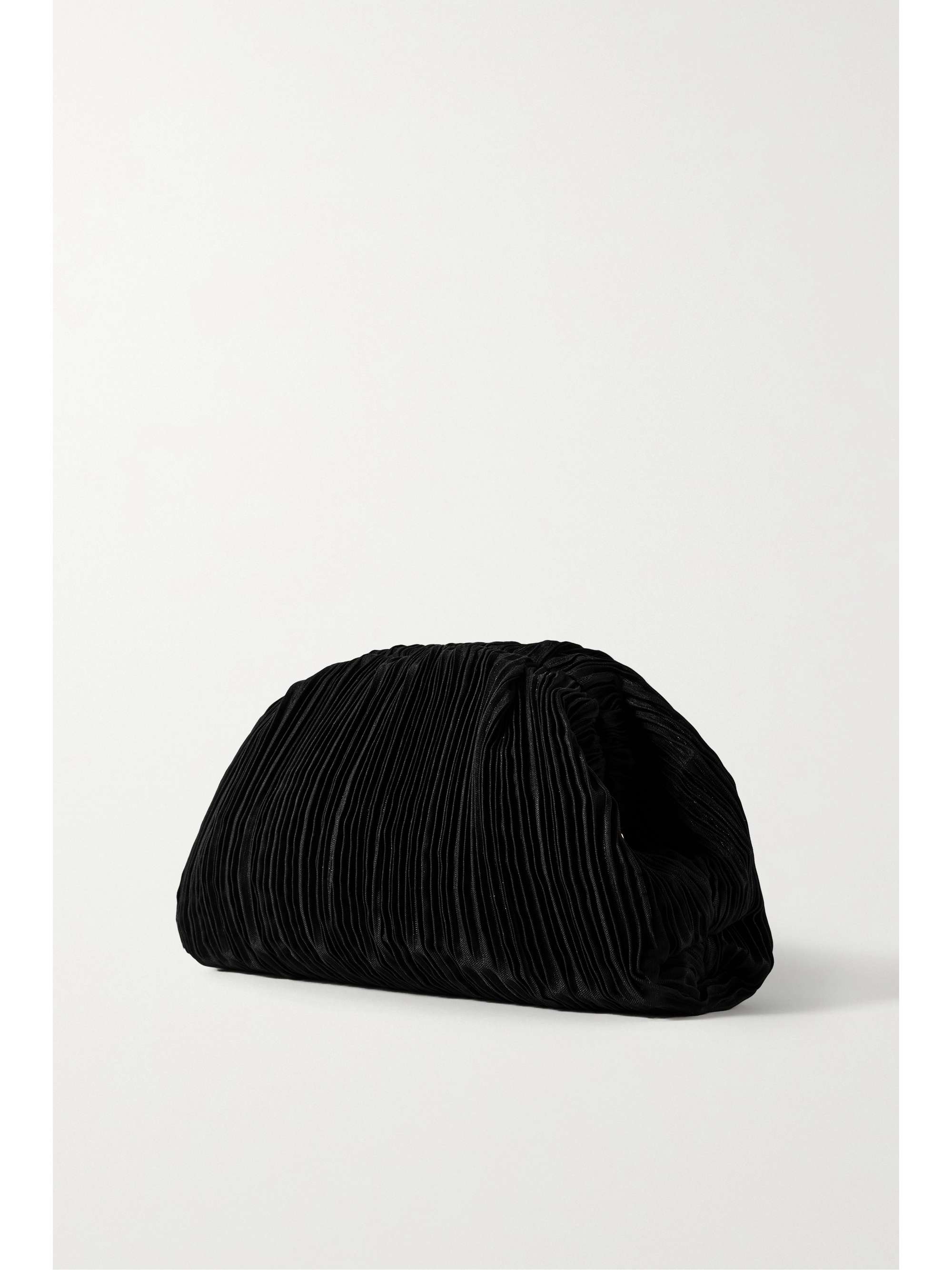 LOEFFLER RANDALL Baily plissé-shantung clutch