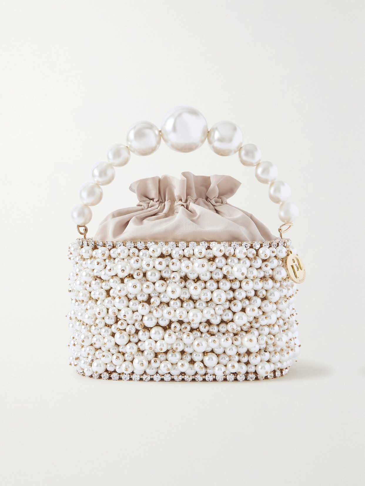 Rosantica - Holli Osiris Pearl-embellished Gold-tone Tote - Ivory 22 Awaiting product image