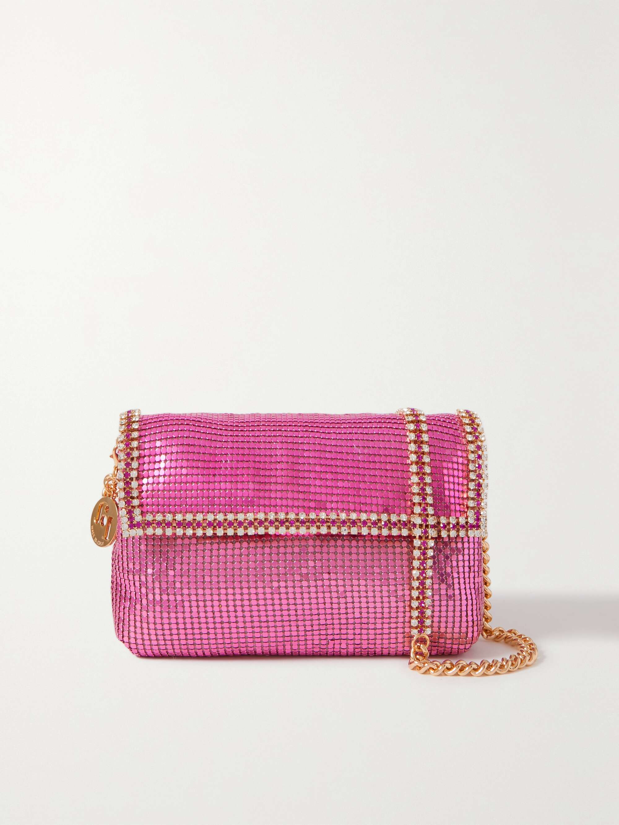 ROSANTICA Stelle crystalembellished chainmail shoulder bag NETAPORTER