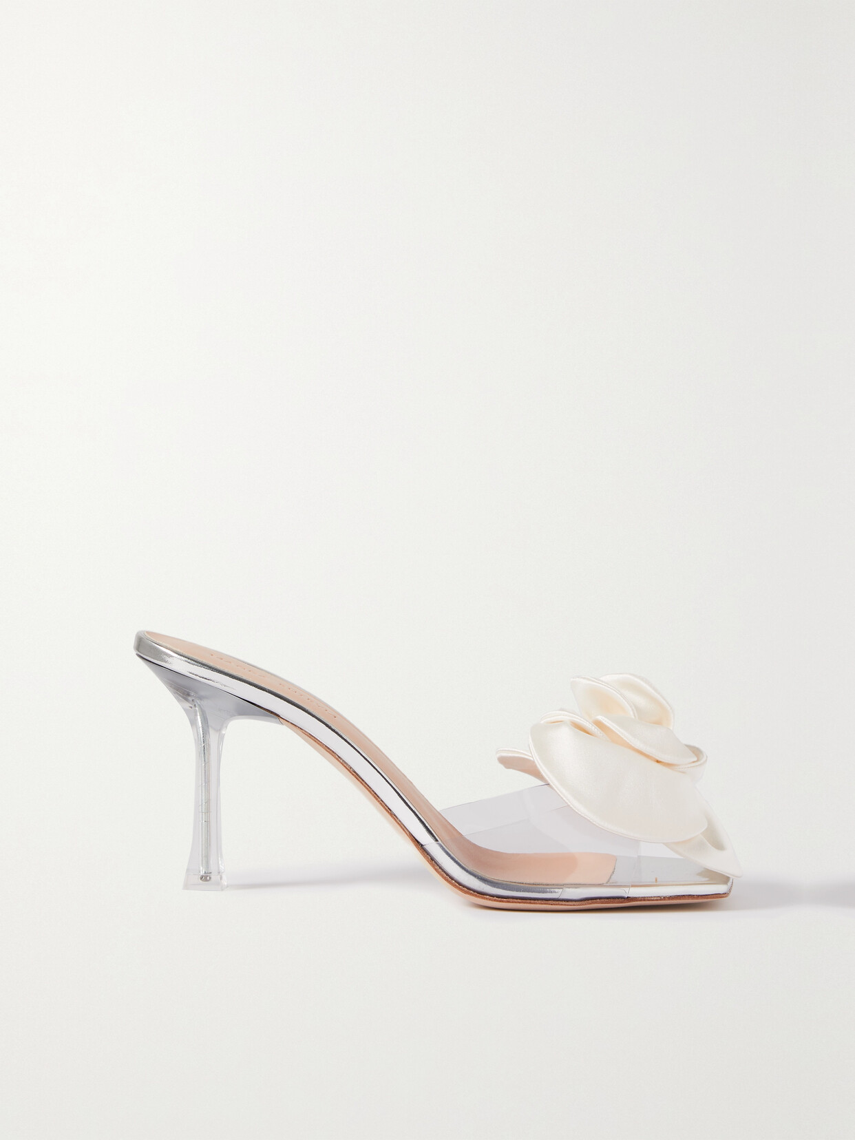 MAGDA BUTRYM PVC AND SATIN MULES