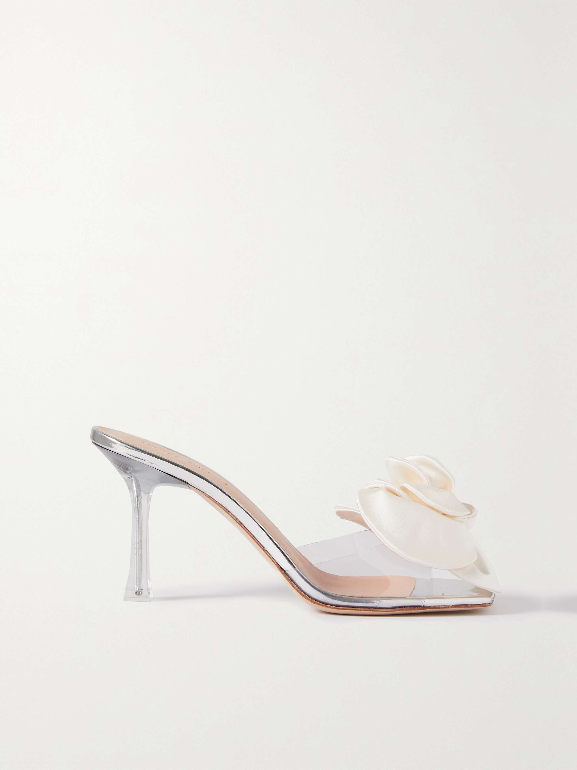 MAGDA BUTRYM PVC and satin mules | NET-A-PORTER