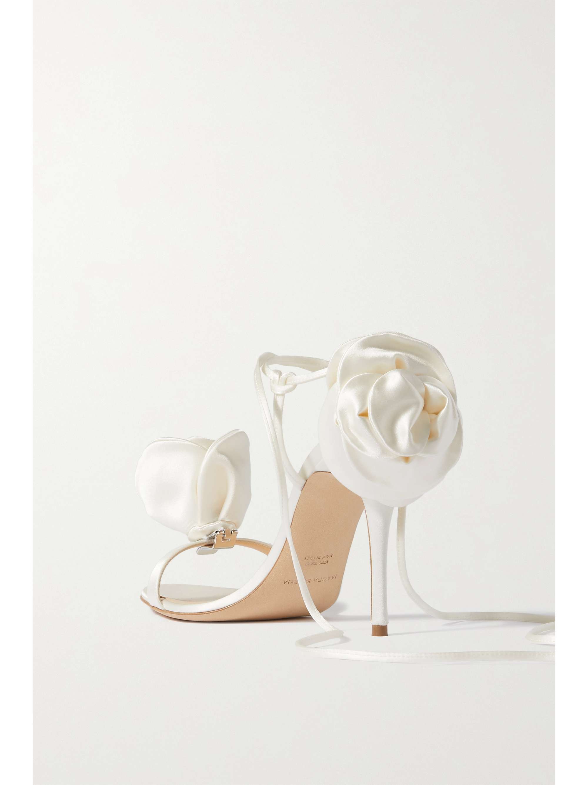 MAGDA BUTRYM Embellished satin sandals
