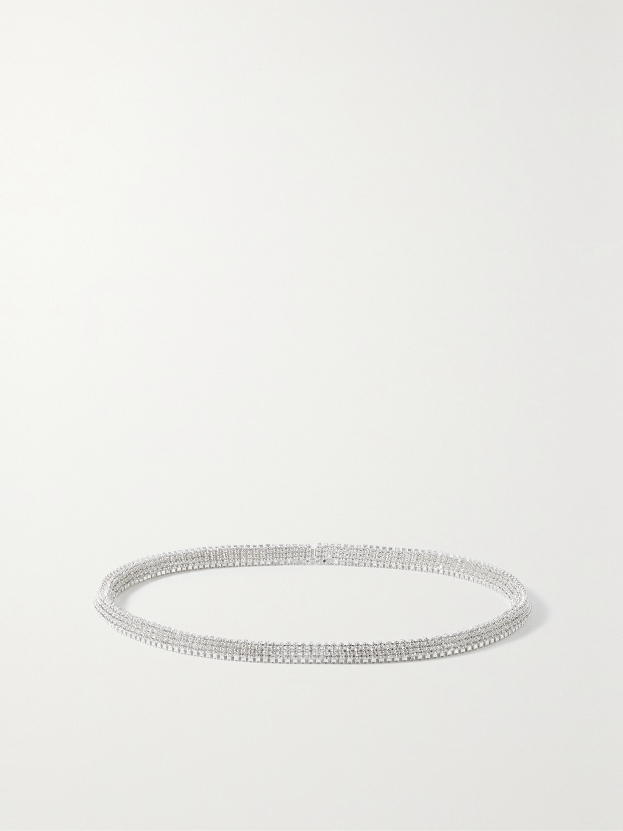Magda Butrym - Silver-tone Crystal Choker - one size