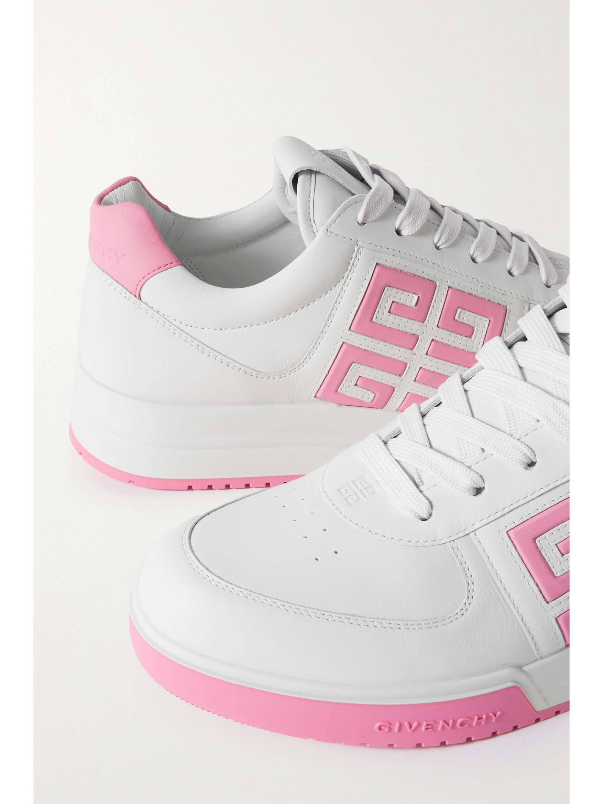 GIVENCHY 4G logo-embossed leather sneakers