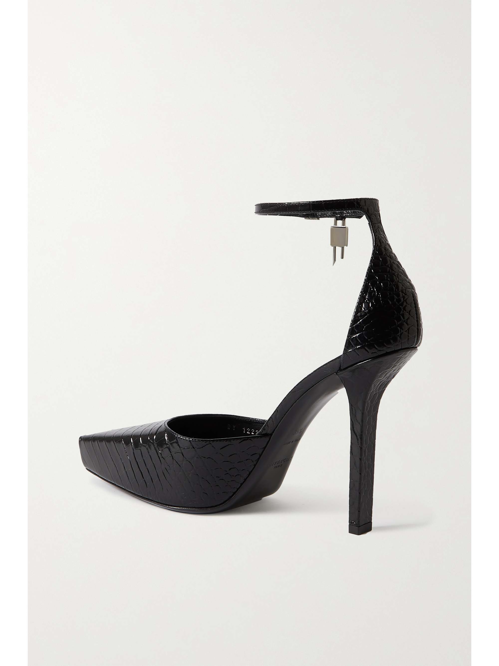 GIVENCHY G-Lock croc-effect leather platform pumps