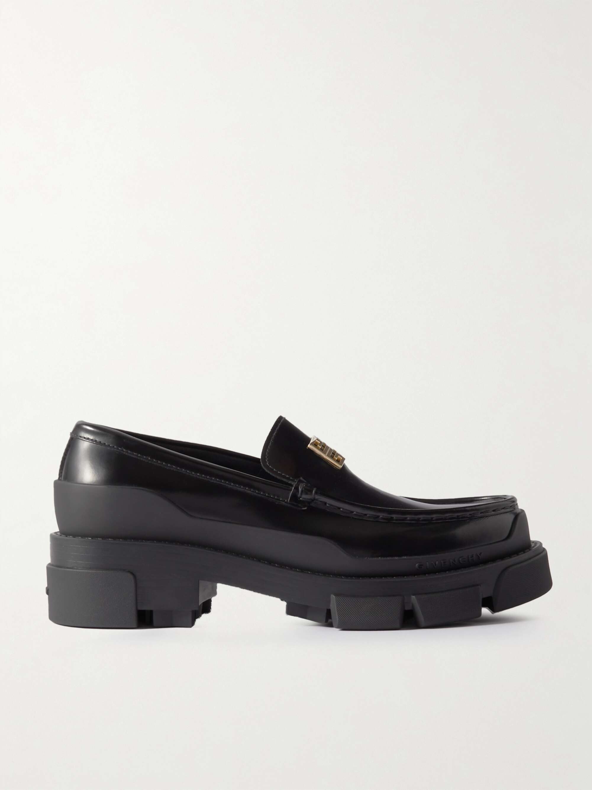 GIVENCHY Terra logo-embellished leather platform loafers | NET-A-PORTER