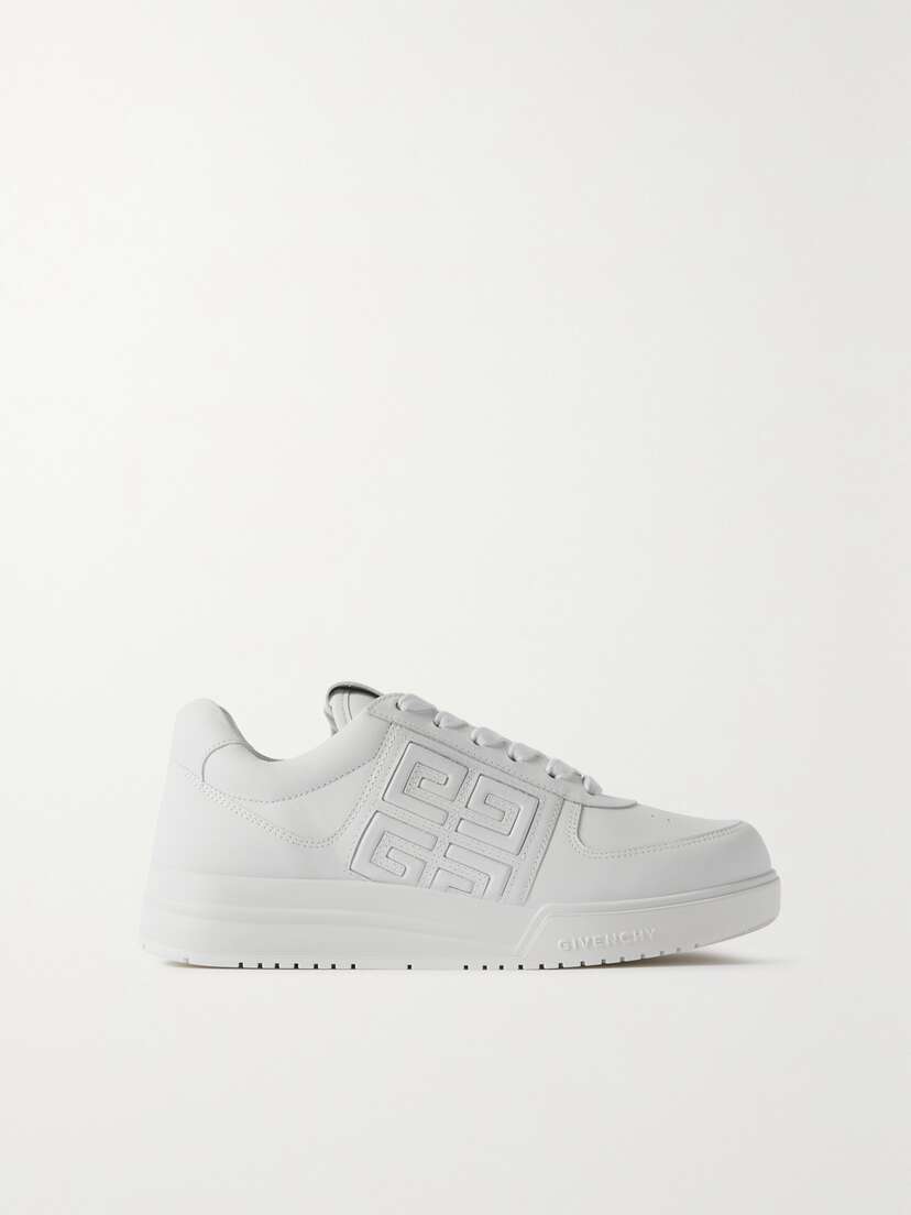 Givenchy 4g Logo-embossed Leather Sneakers