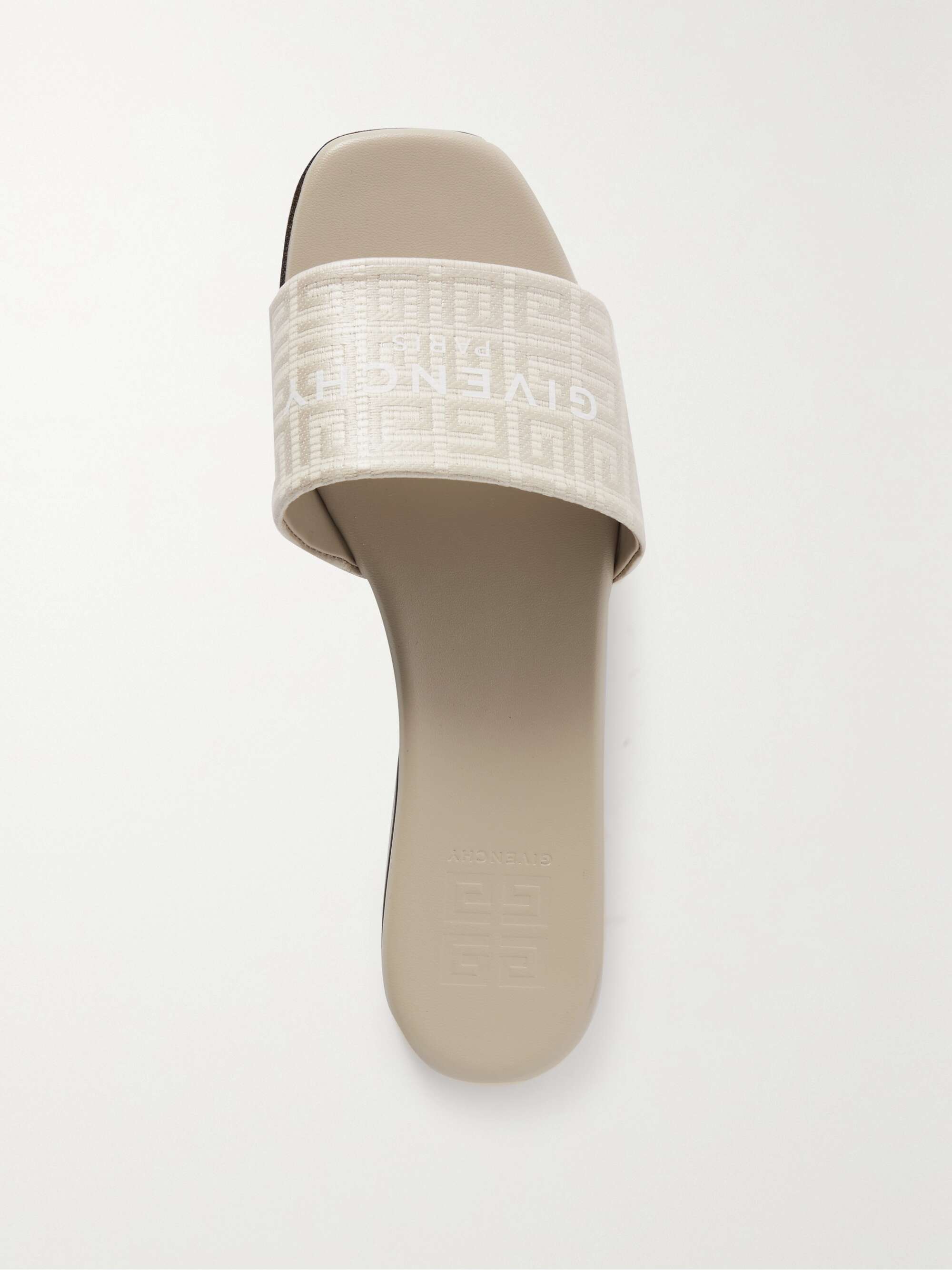 GIVENCHY 4G logo-print coated canvas-jacquard slides | NET-A-PORTER