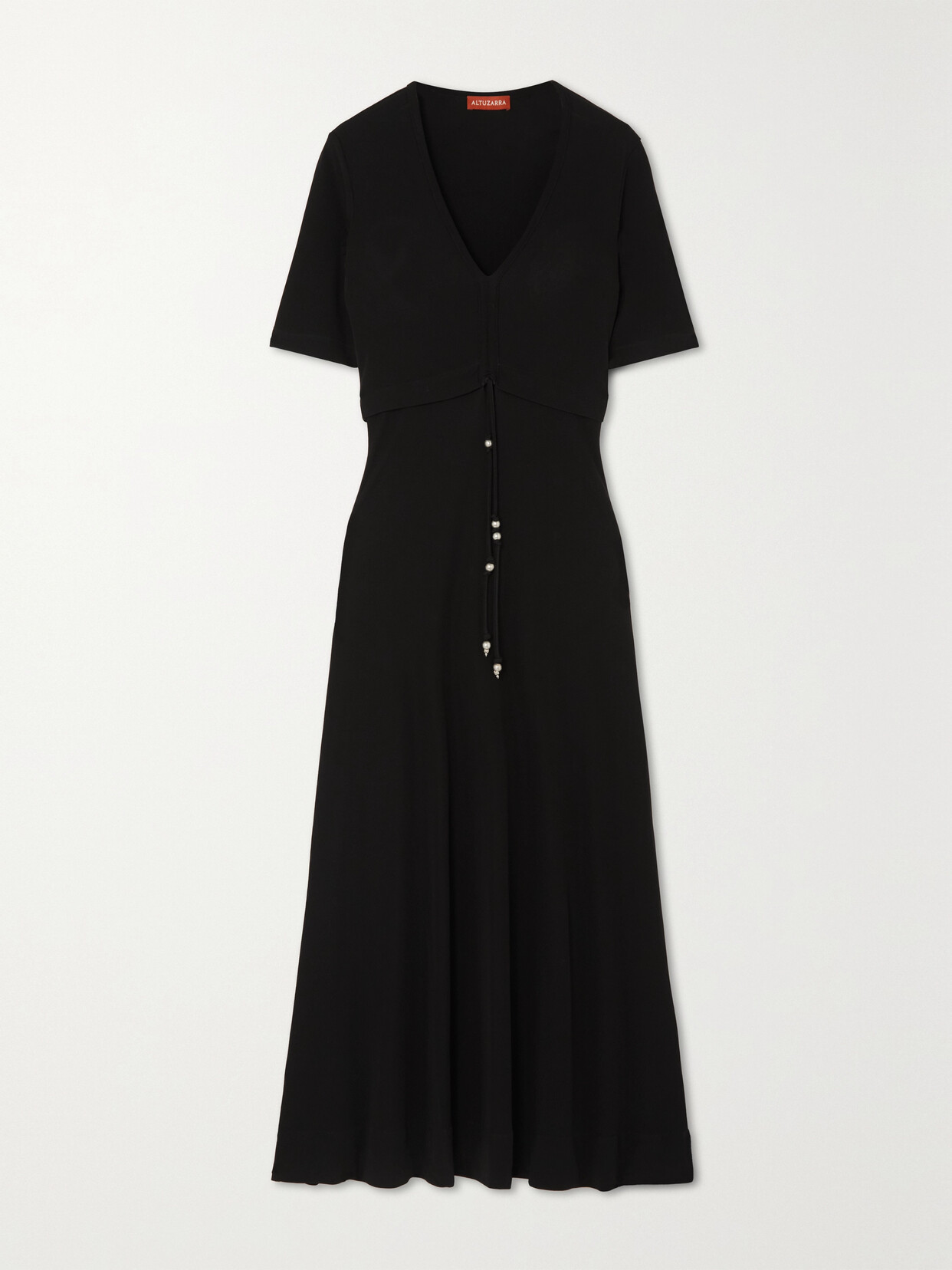 Altuzarra - Panya Ruched Jersey Maxi Dress - Black