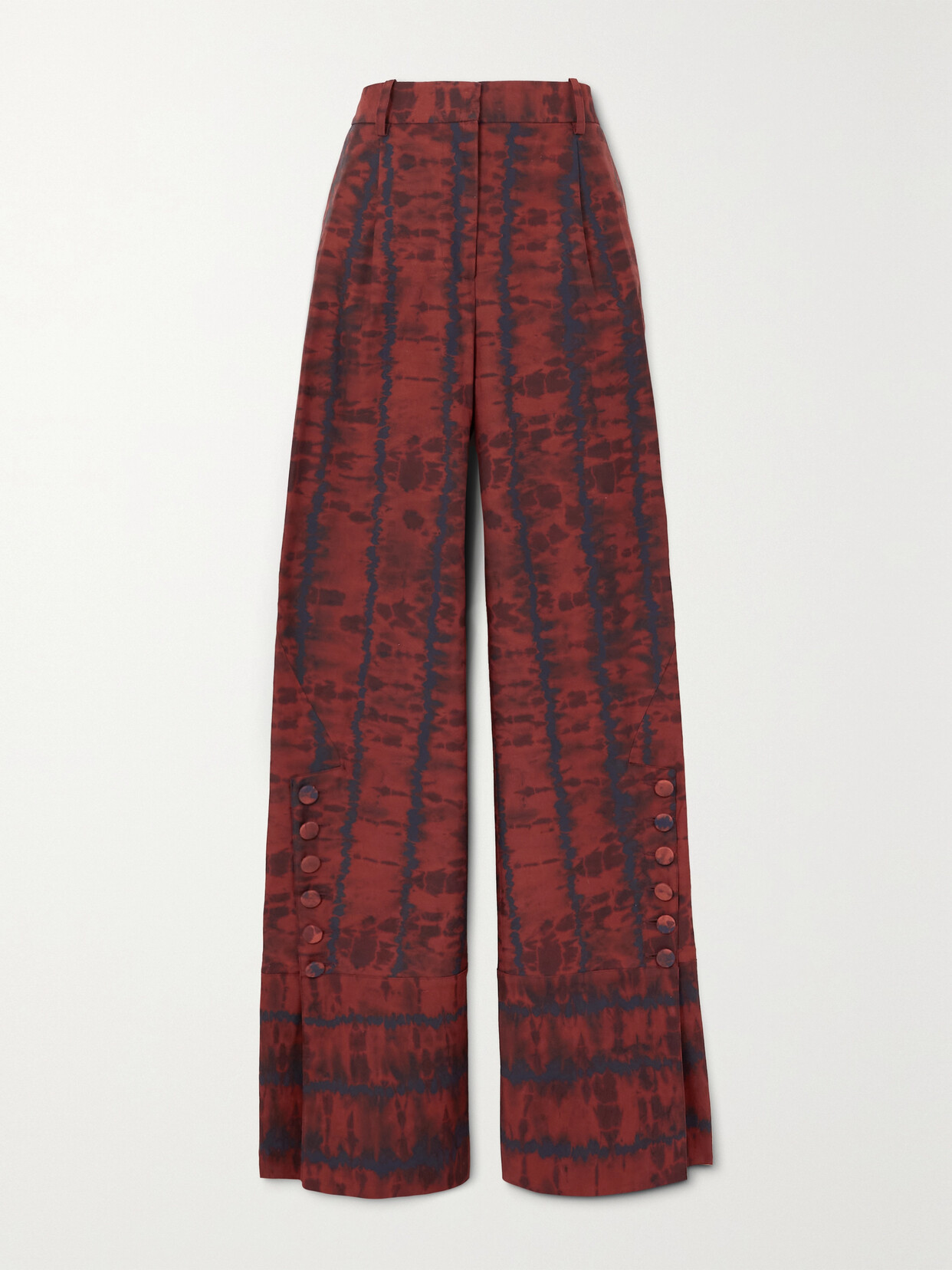 Altuzarra - Hency Tie-dyed Cotton-blend Wide-leg Pants - Pink