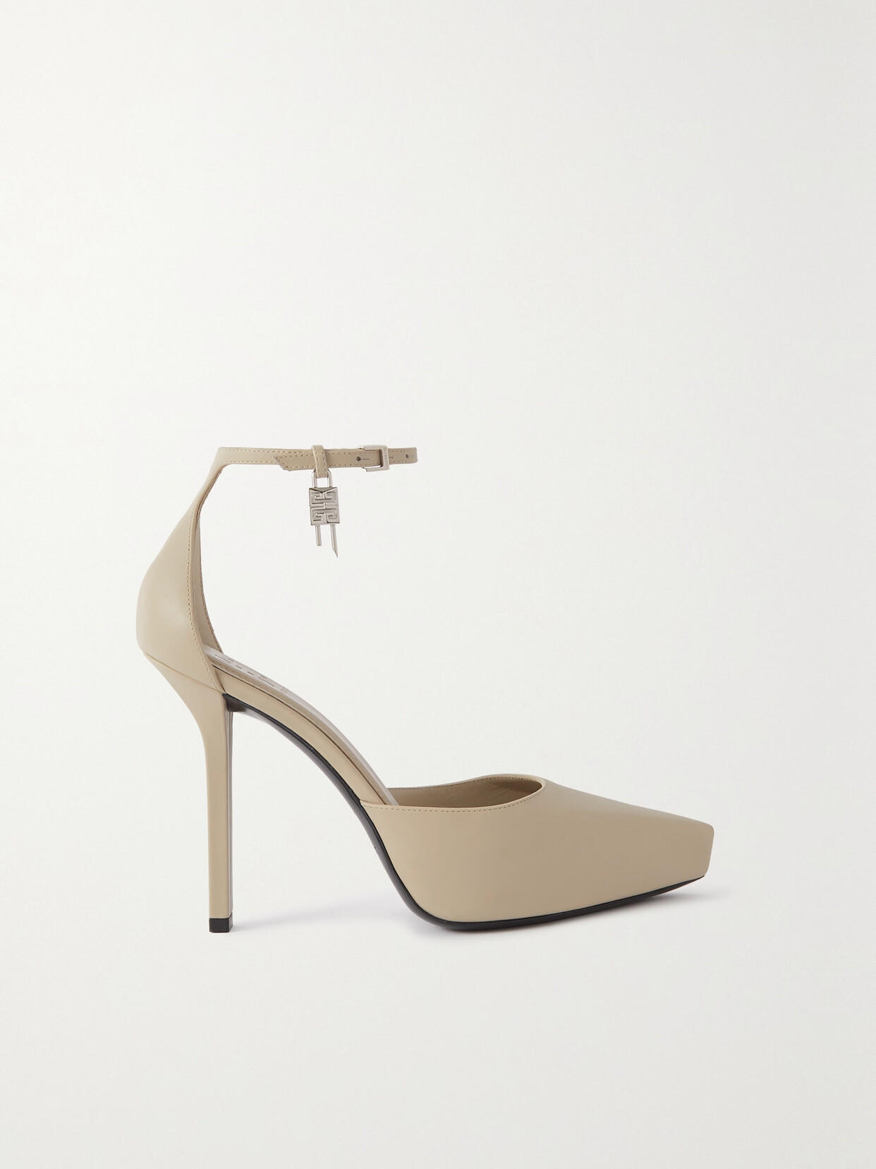 Givenchy - G-lock Leather Platform Pumps - Neutrals