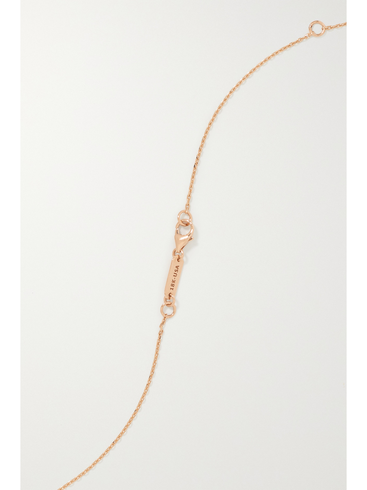 Shop Suzanne Kalan 18-karat Rose Gold, Sapphire And Diamond Necklace