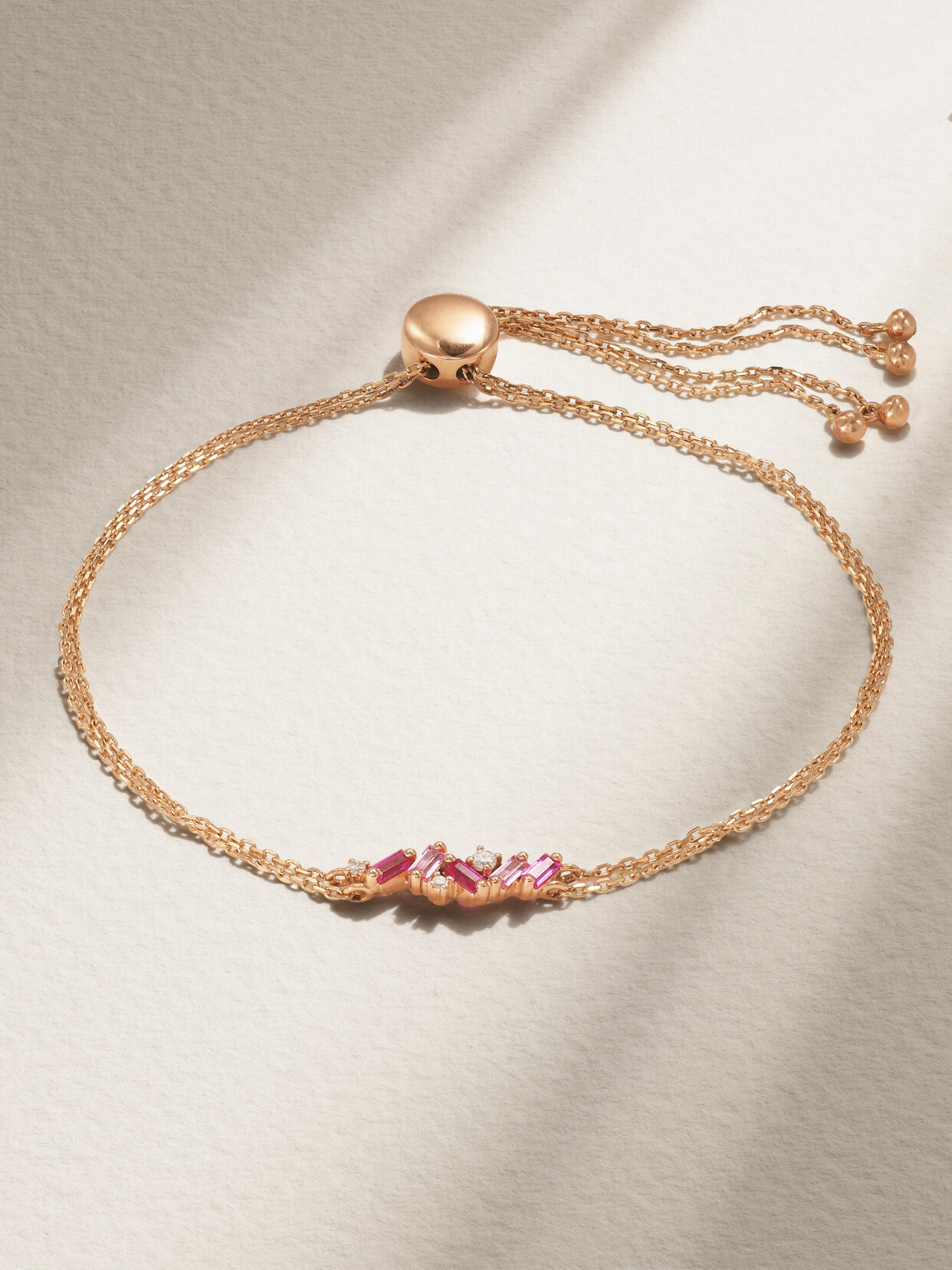 Suzanne Kalan Mini Frenzy 18-karat Gold Multi-stone Bracelet