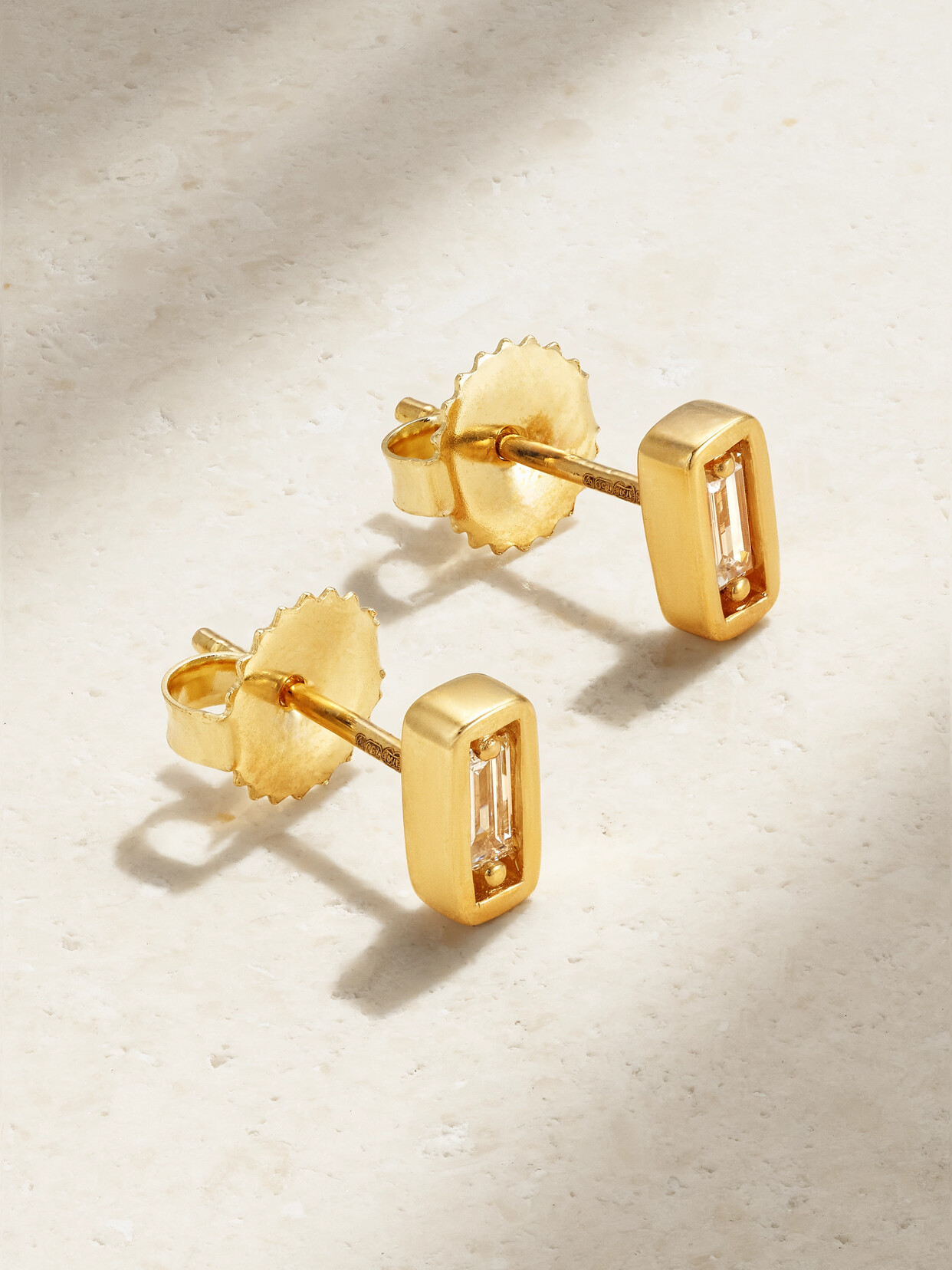 Suzanne Kalan 18-karat Gold Diamond Earrings