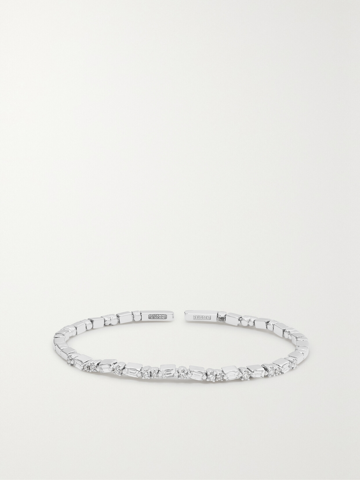 Suzanne Kalan 18-karat White Gold Diamond Cuff