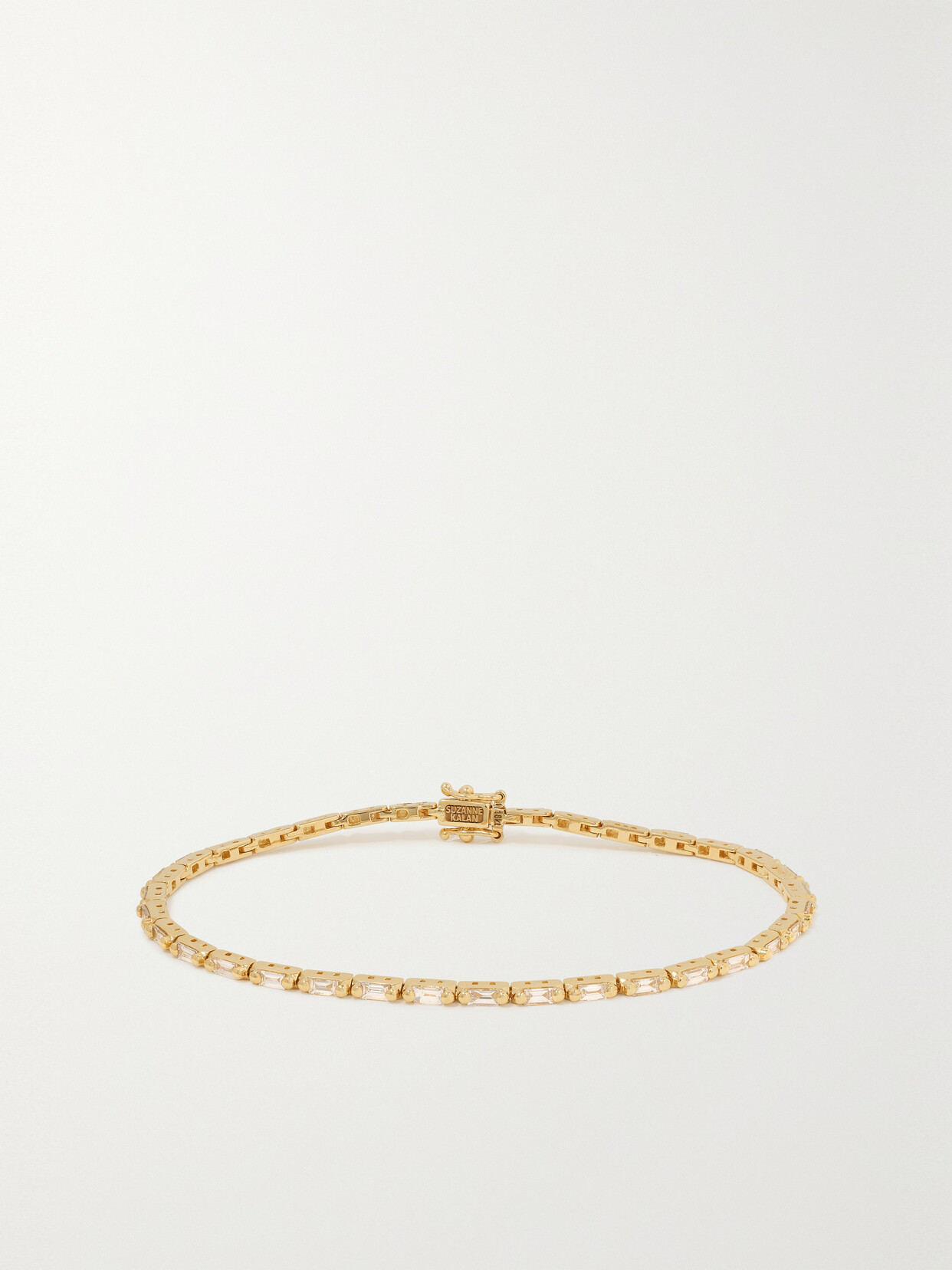 Suzanne Kalan 18-karat Gold Diamond Tennis Bracelet In Gold