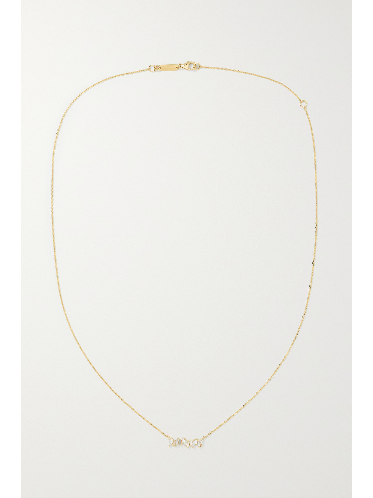 Shop Suzanne Kalan 18-karat Gold Diamond Necklace